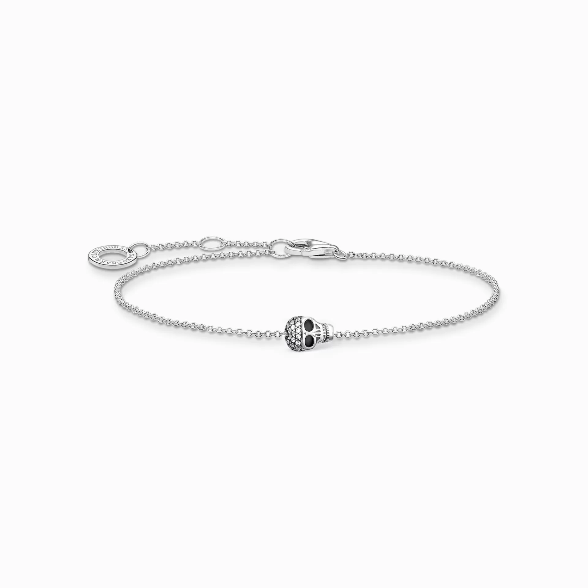 THOMAS SABO Armband | Återvunnet 925 silver<ARMBAND D&OUML;DSKALLE silverfargad, vit