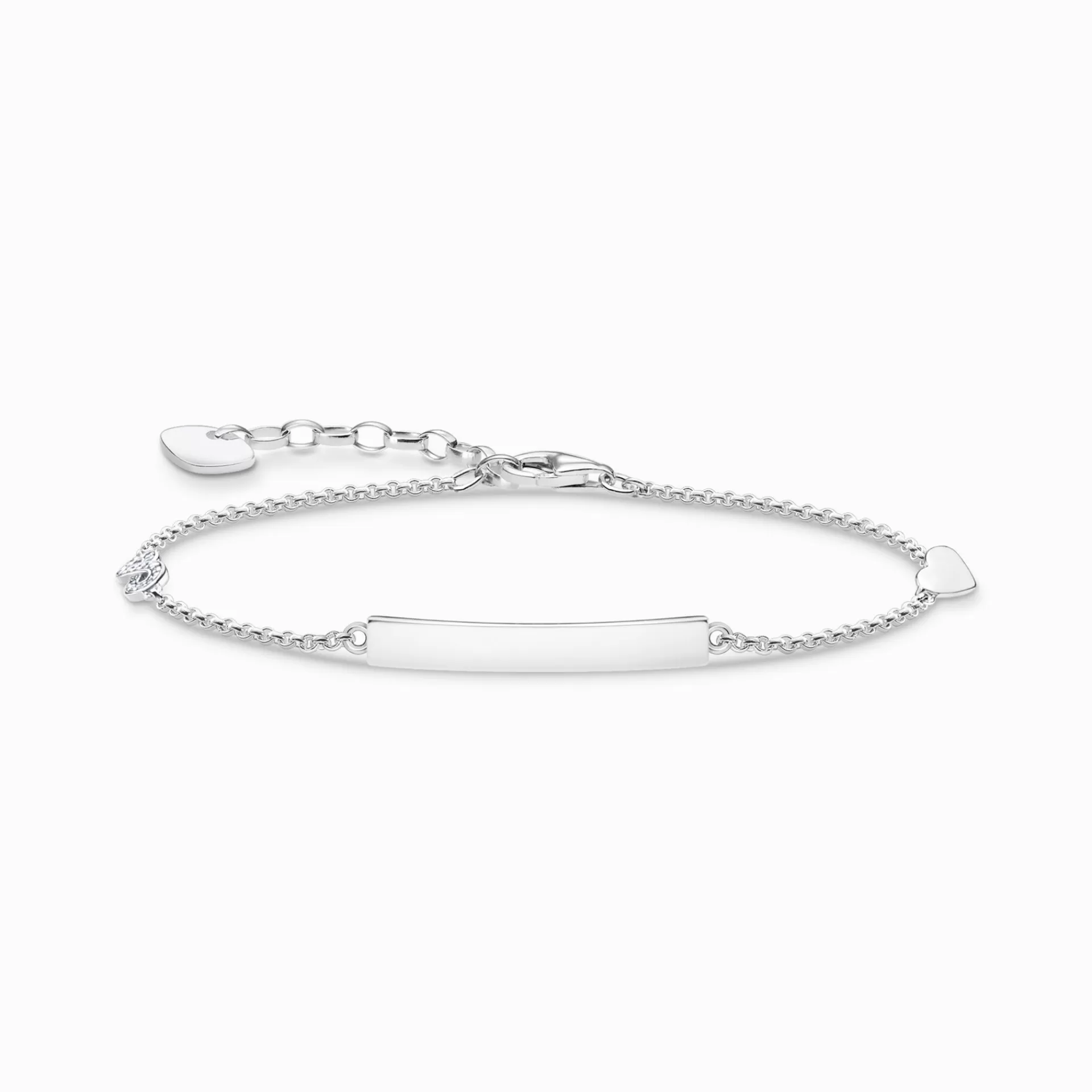 THOMAS SABO Armband | Återvunnet 925 silver<ARMBAND HJ&AUML;RTA MED INFINITY SILVER silverfargad, vit