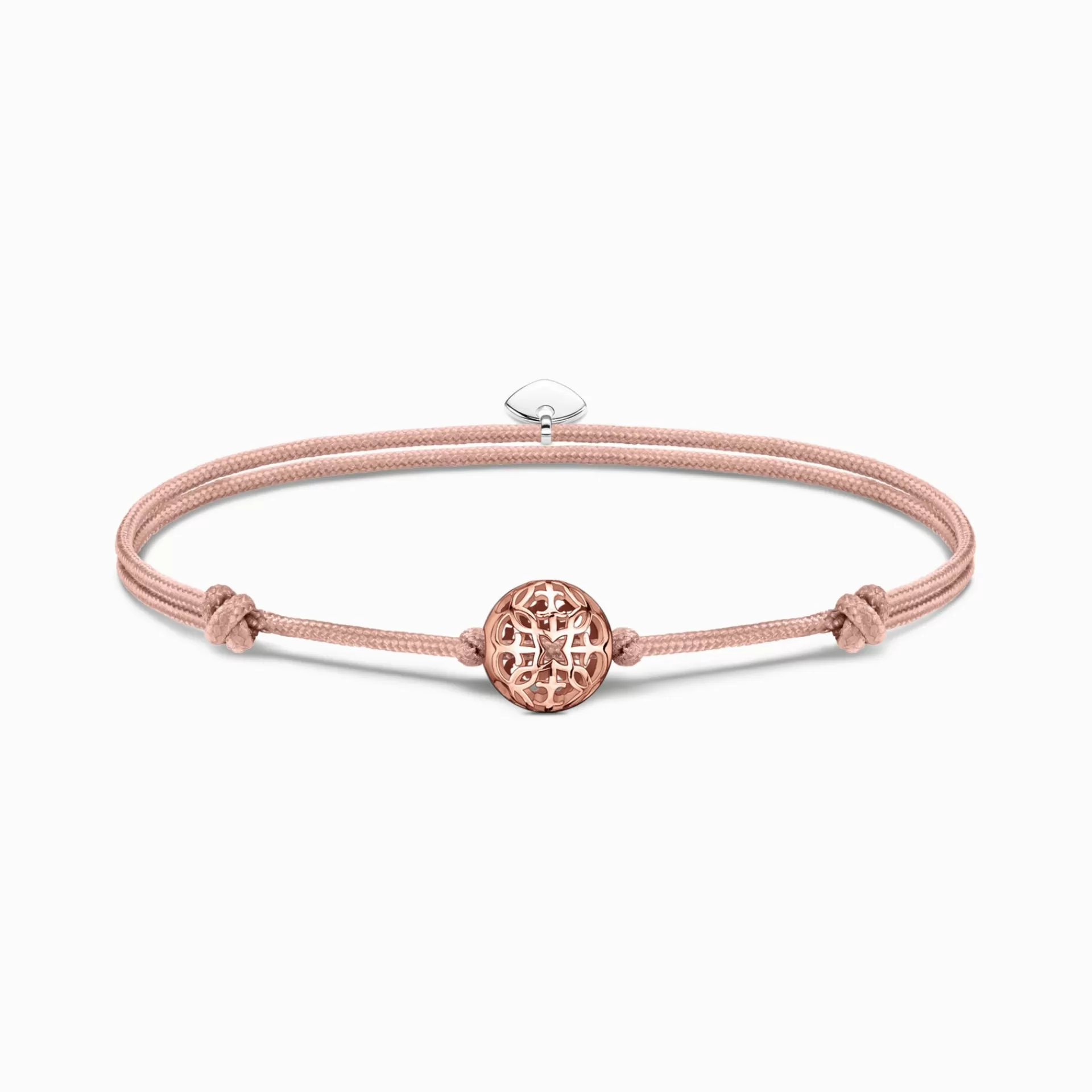 THOMAS SABO Armband | Återvunnet 925 silver<ARMBAND KARMA SECRET MED BEAD ROS&EACUTE;GULDPL&AUML;TERAD silverfargad, rosa, beige, roséguldfargad