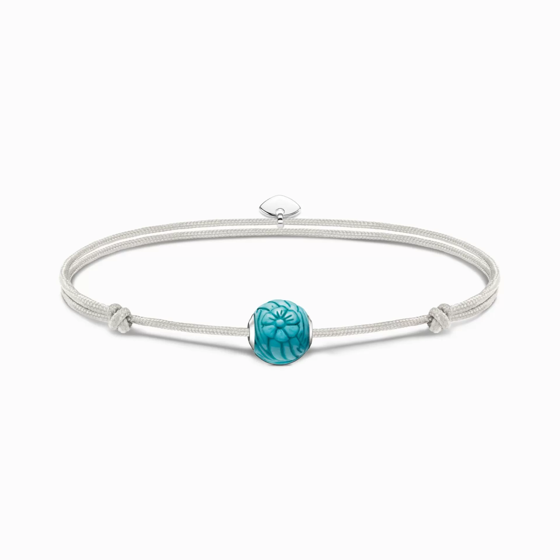 THOMAS SABO Armband | Återvunnet 925 silver<ARMBAND KARMA SECRET MED TURKOS HOWLIT BEAD silverfargad, turkos, beige