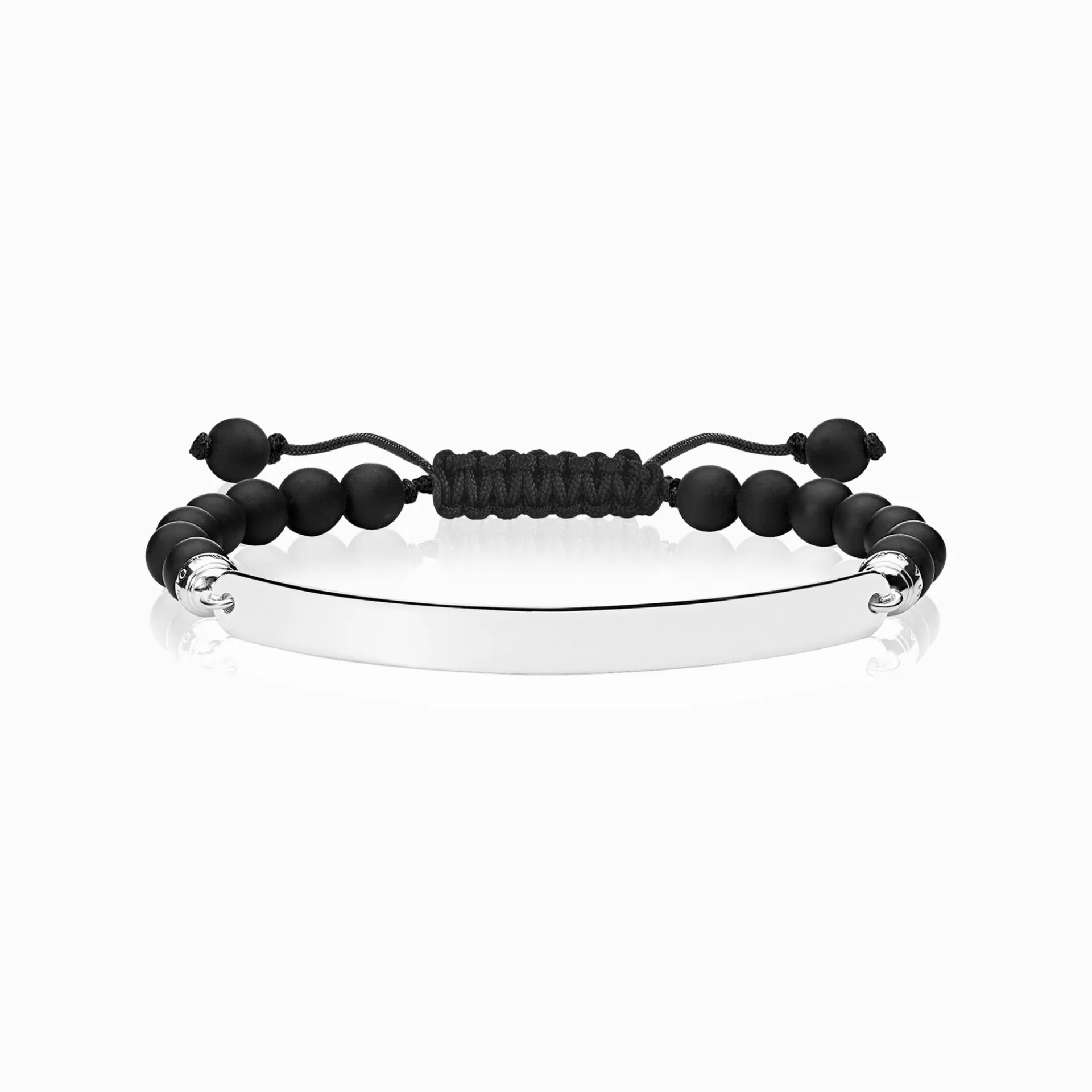 THOMAS SABO Armband | Återvunnet 925 silver<ARMBAND SVART svart, silverfargad