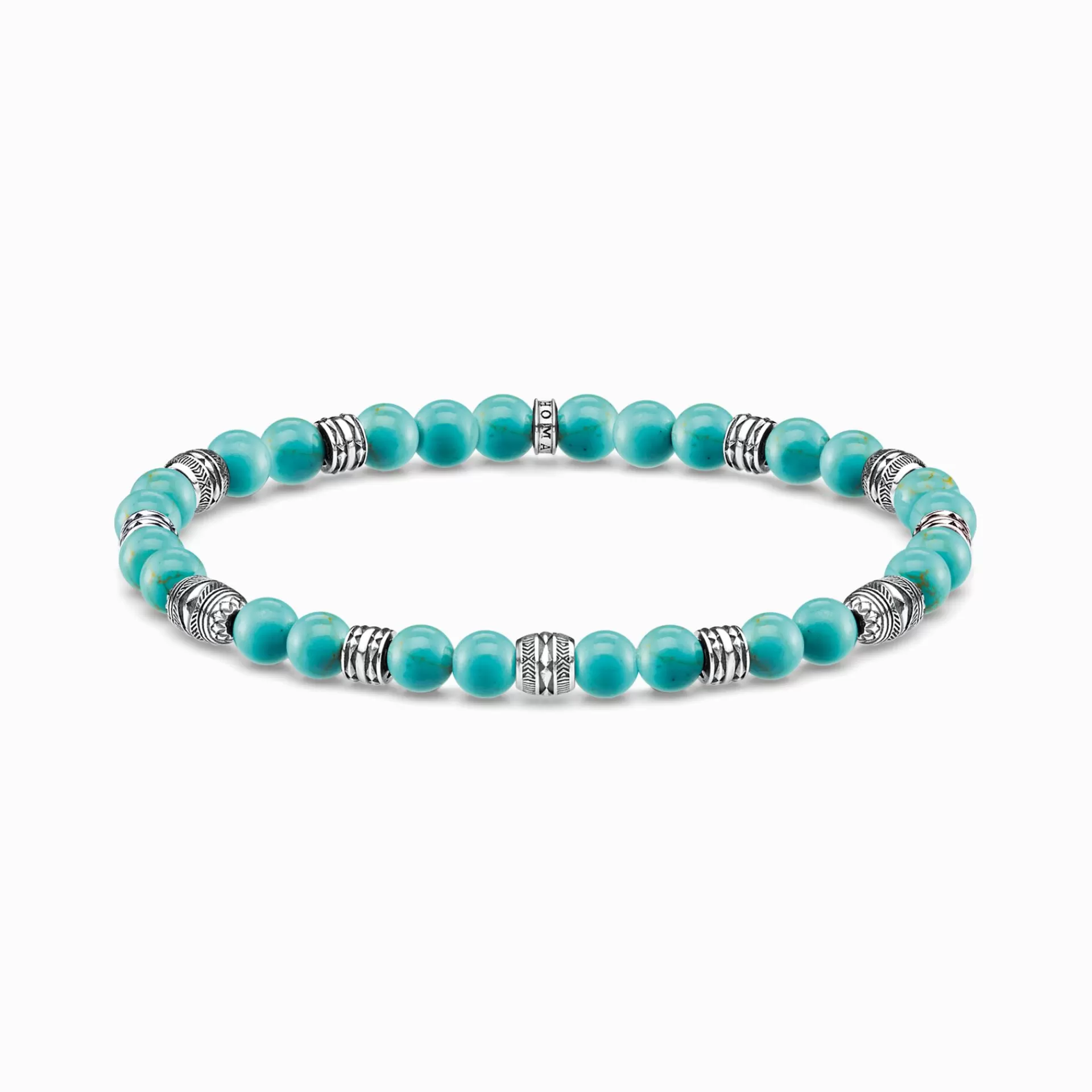 THOMAS SABO Armband | Återvunnet 925 silver<ARMBAND TALISMAN TURKOS silverfargad, turkos