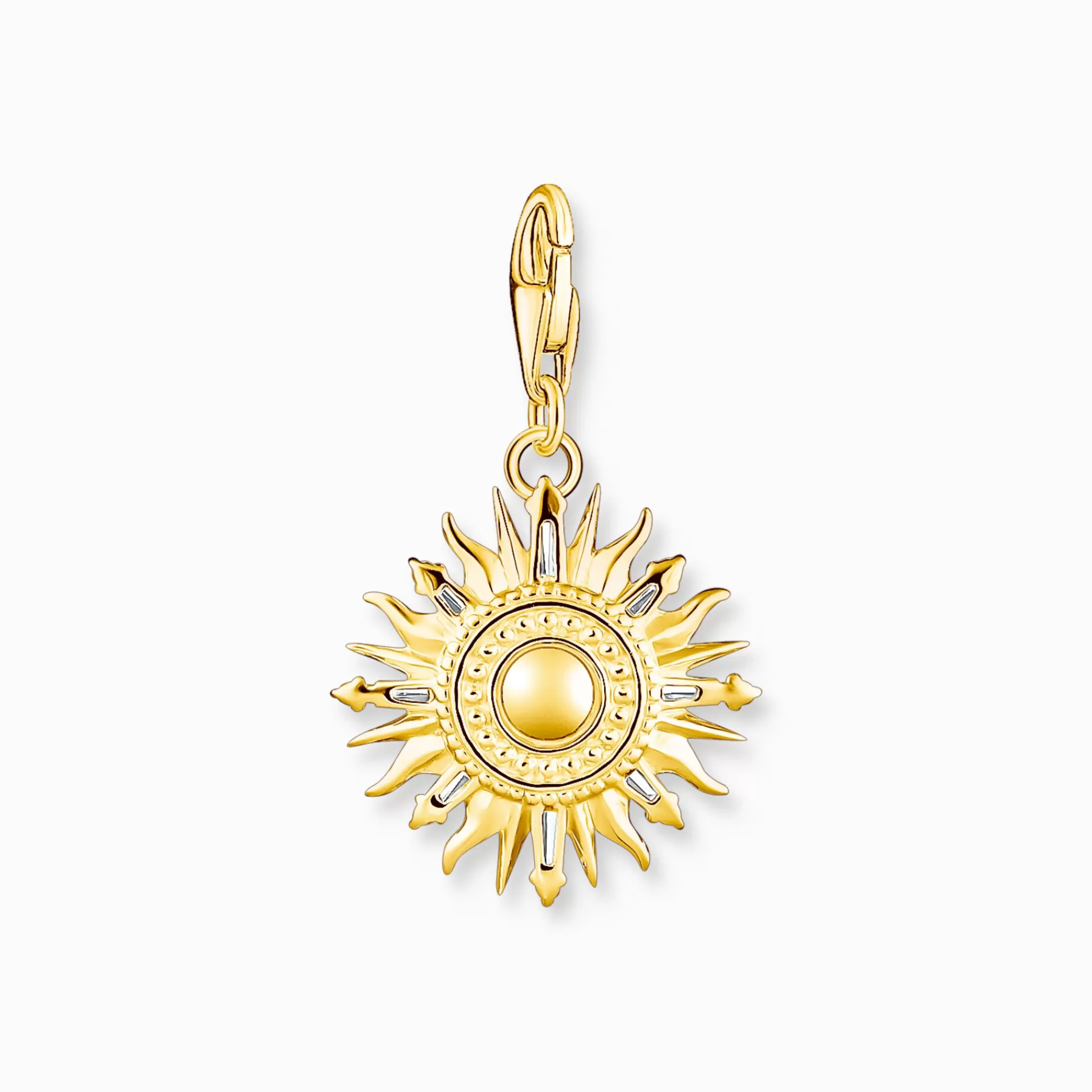 THOMAS SABO Charms | Charms<CHARM-H&AUML;NGSMYCKE F&AUML;RGGLAD SOL GULDPL&AUML;TERAD gult guldfargad, blå, grön, turkos, orange, röd, vit