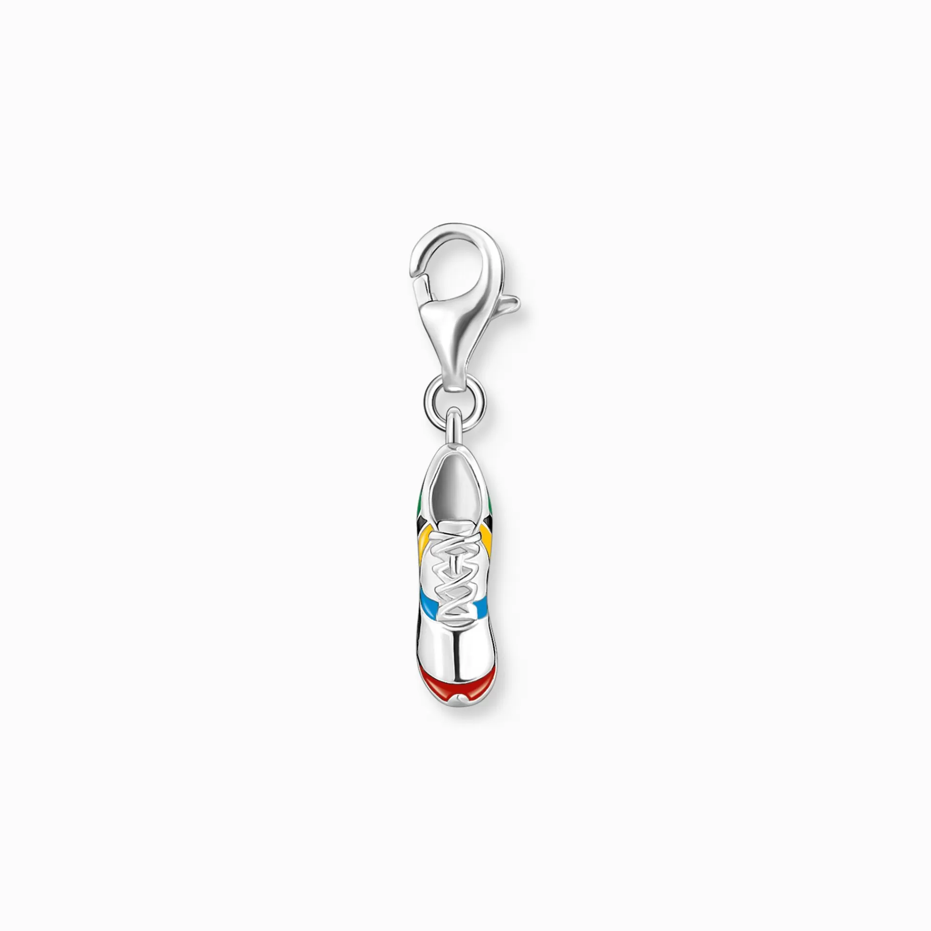 THOMAS SABO Charms | Charms<CHARM-H&AUML;NGSMYCKE F&AUML;RGGLAD SPORTSKO, SILVER silverfargad, röd, turkos, gul, svart, grön