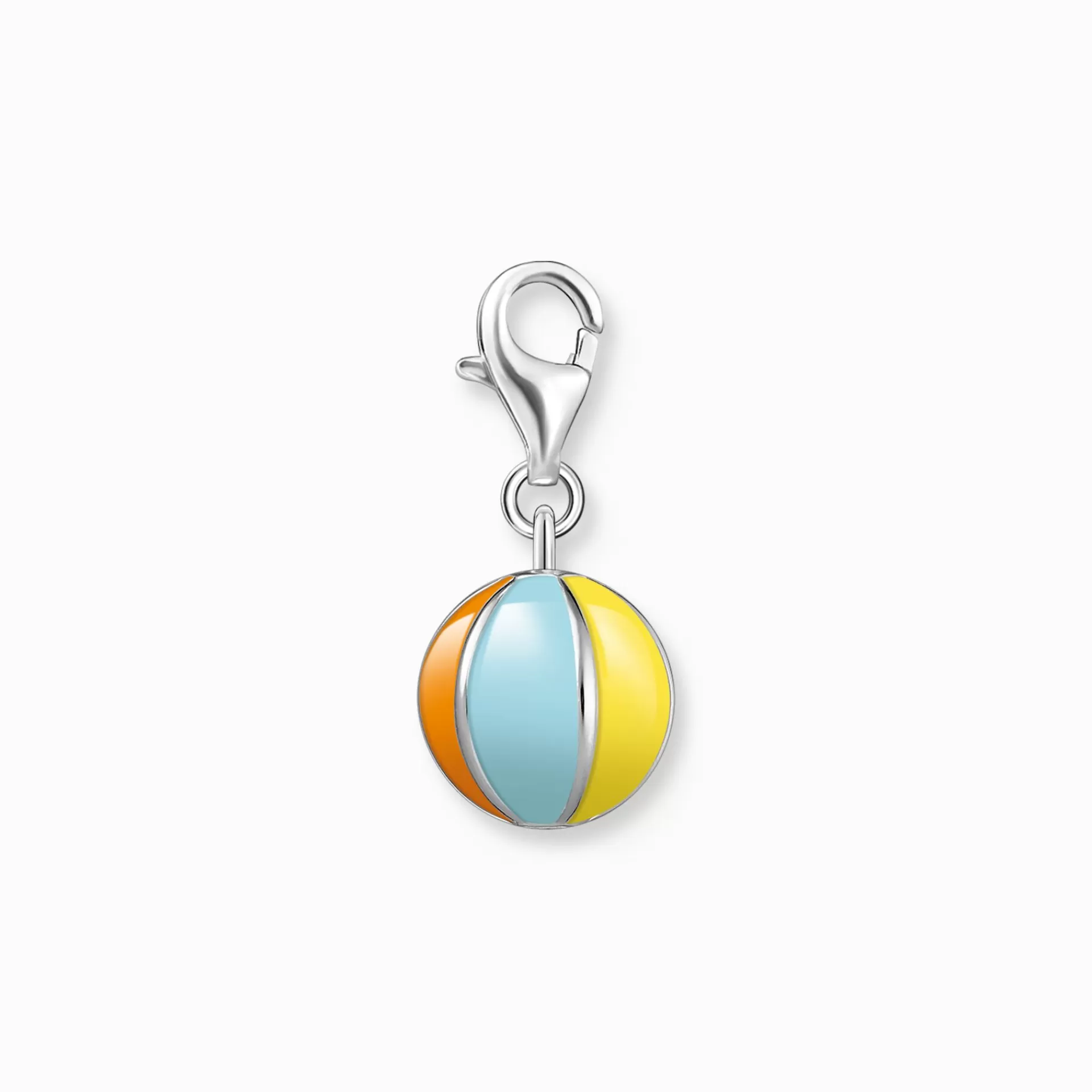 THOMAS SABO Charms | Charms<CHARM-H&AUML;NGSMYCKE F&AUML;RGGLAD VATTENPOLO SILVER silverfargad, ljusgrön, blå, orange, rosa, vit, gul