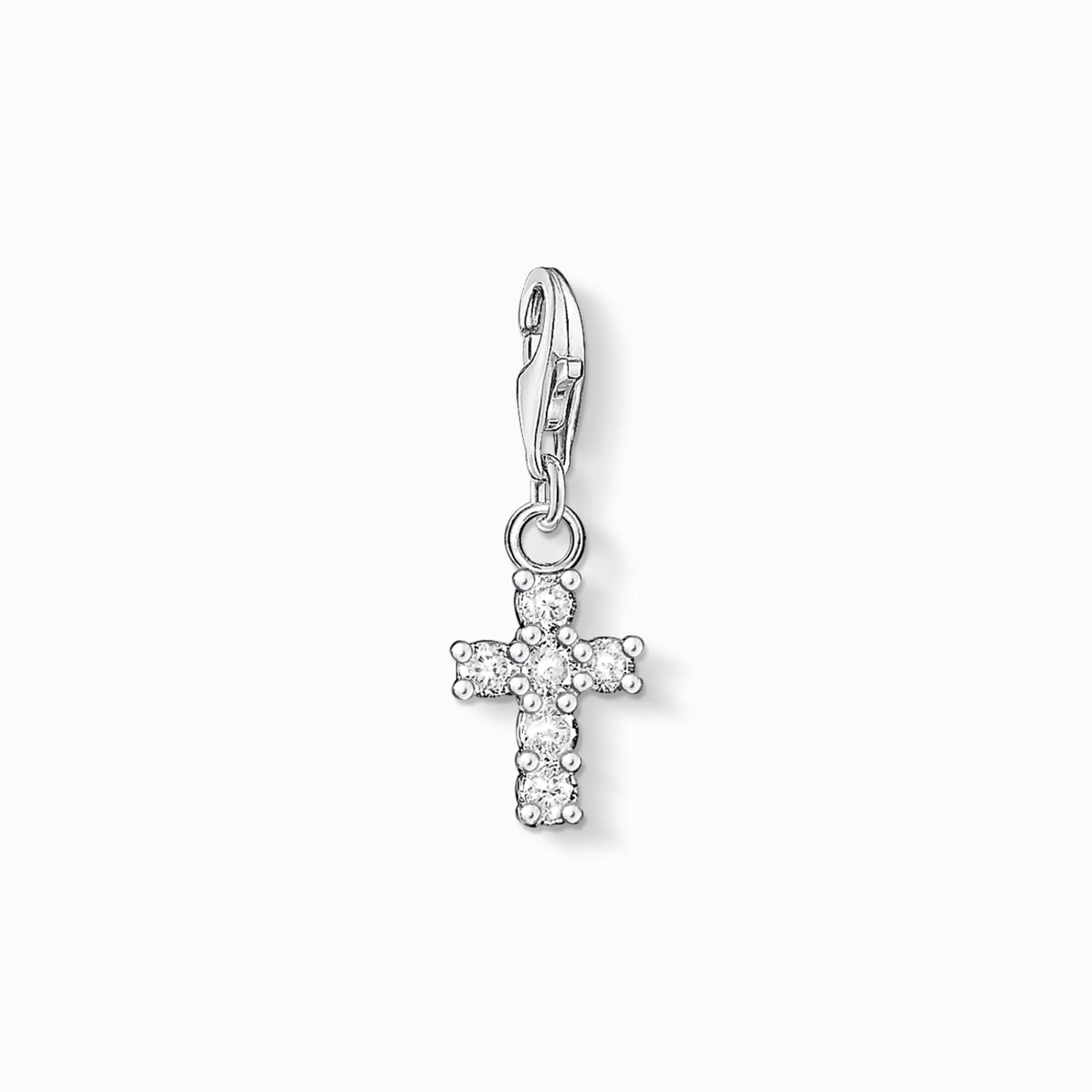 THOMAS SABO Charms | Charms<CHARM-H&AUML;NGSMYCKE KORS silverfargad, vit