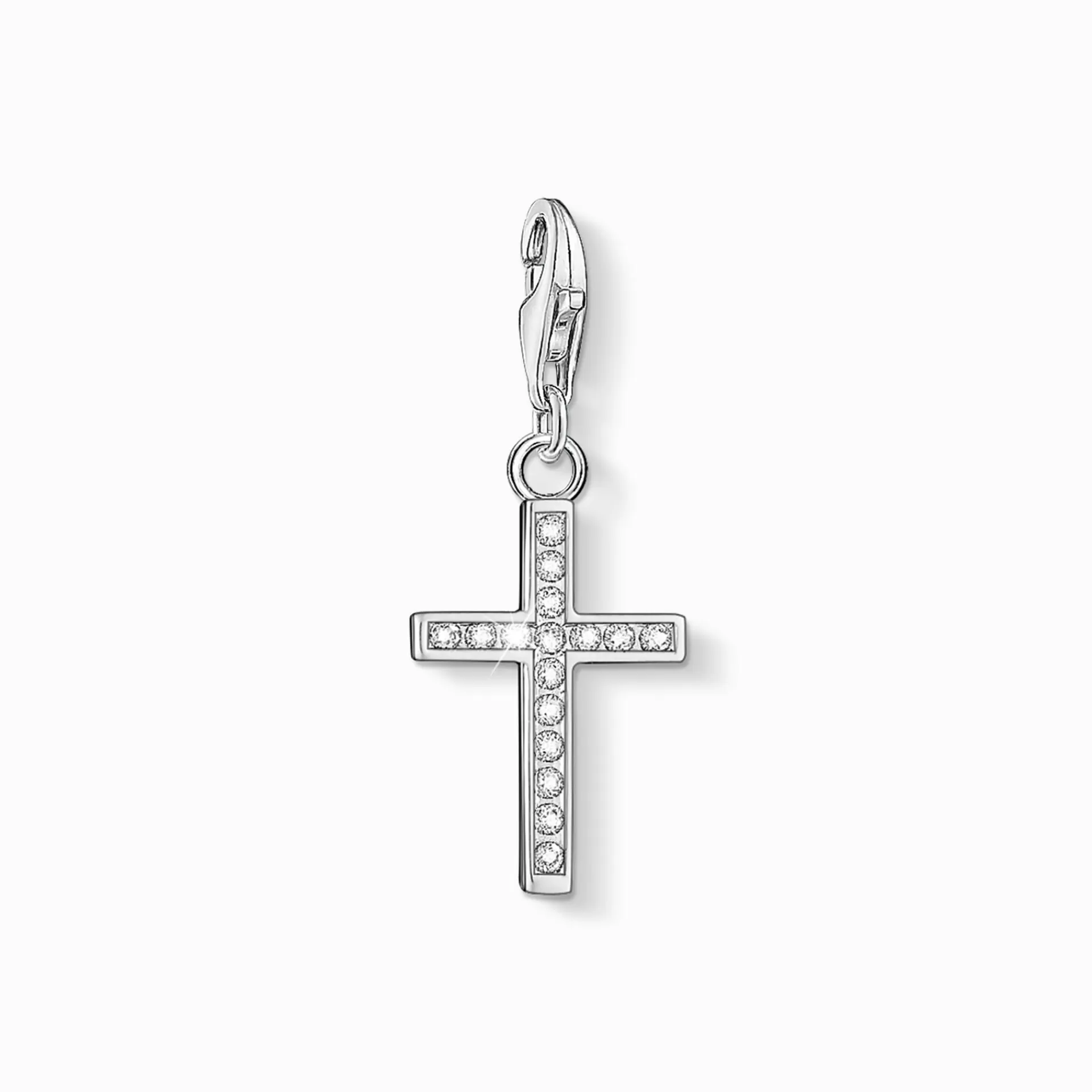THOMAS SABO Charms | Charms<CHARM-H&AUML;NGSMYCKE KORS silverfargad, vit