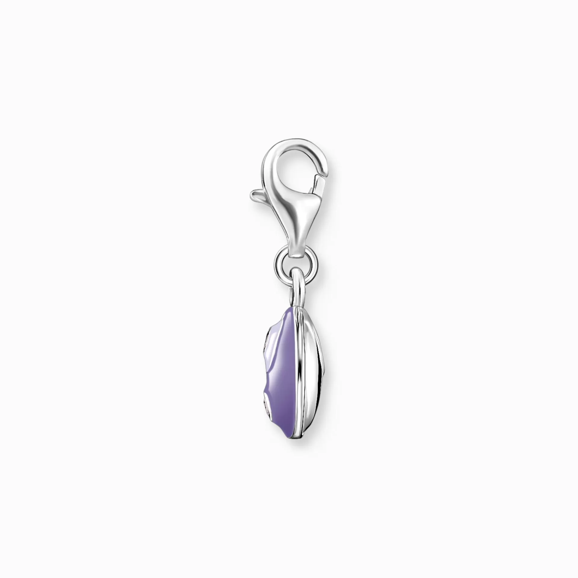 THOMAS SABO Charms | Charms<CHARM-H&AUML;NGSMYCKE LILA YIN  YANG SILVER silverfargad, violett