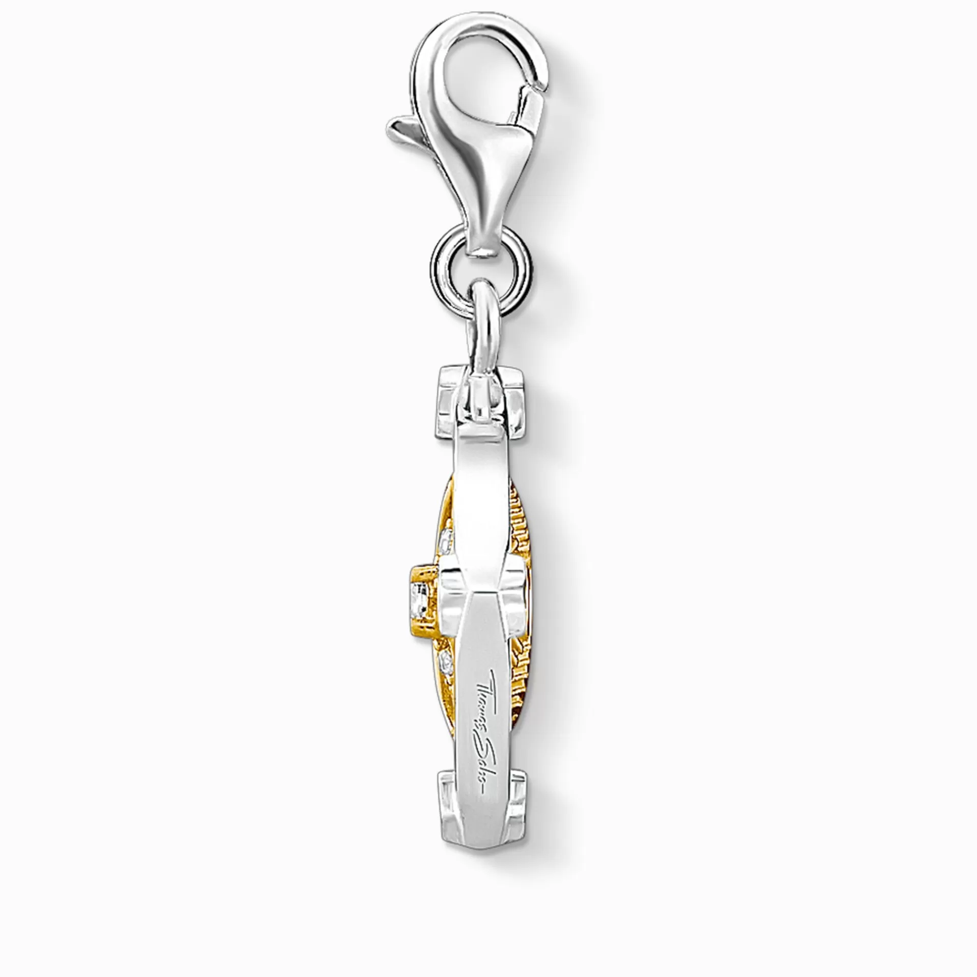 THOMAS SABO Charms | Charms<CHARM-H&AUML;NGSMYCKE M&ARING;NE  STJ&AUML;RNA R&OUML;RLIGA silverfargad, gult guldfargad, vit