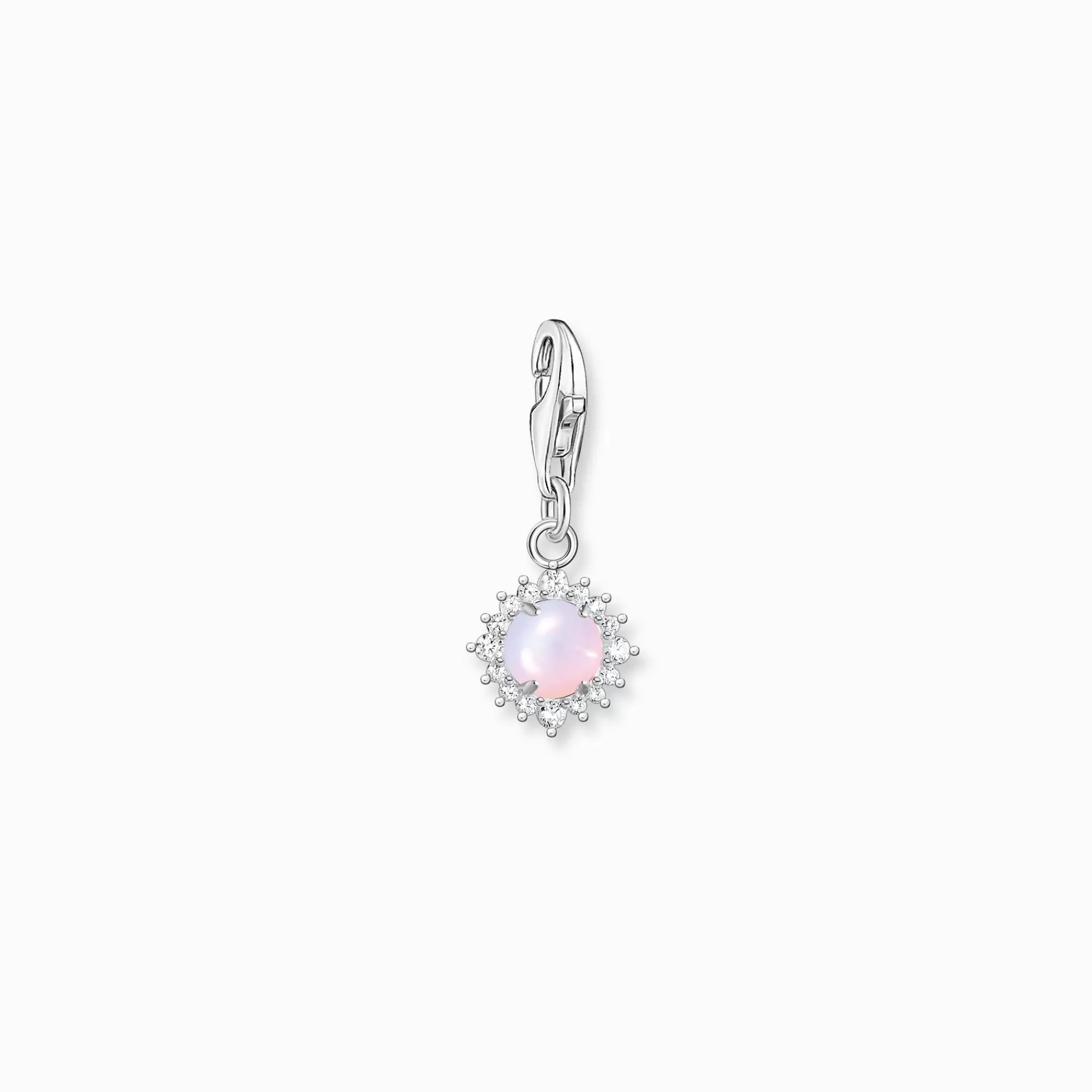 THOMAS SABO Charms | Charms<CHARM-H&AUML;NGSMYCKE OPALF&AUML;RGAD STEN ROSA SKIMRANDE silverfargad, rosa, violett, vit
