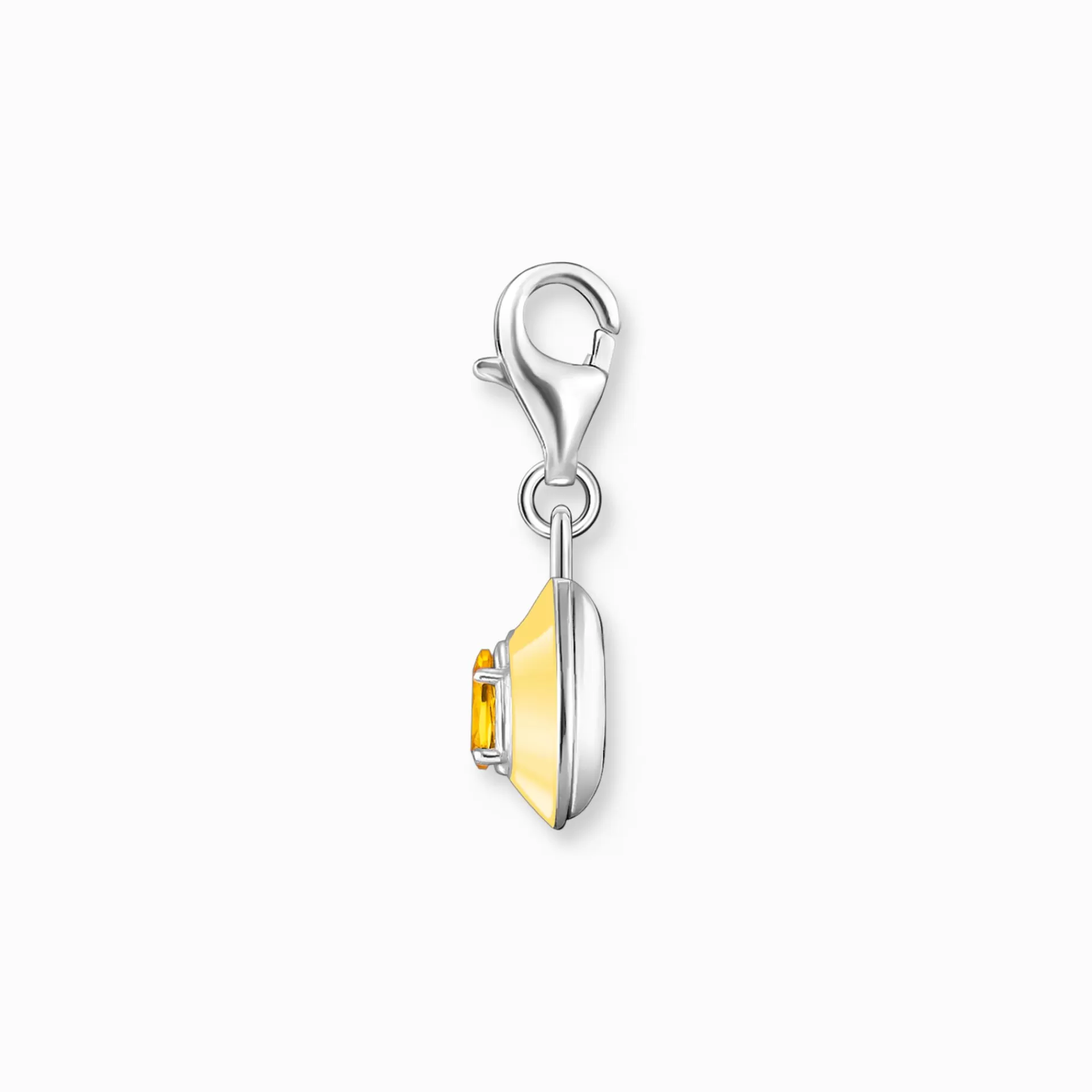 THOMAS SABO Charms | Charms<CHARM-H&AUML;NGSMYCKE ORANGE DROPPE SILVER silverfargad, orange