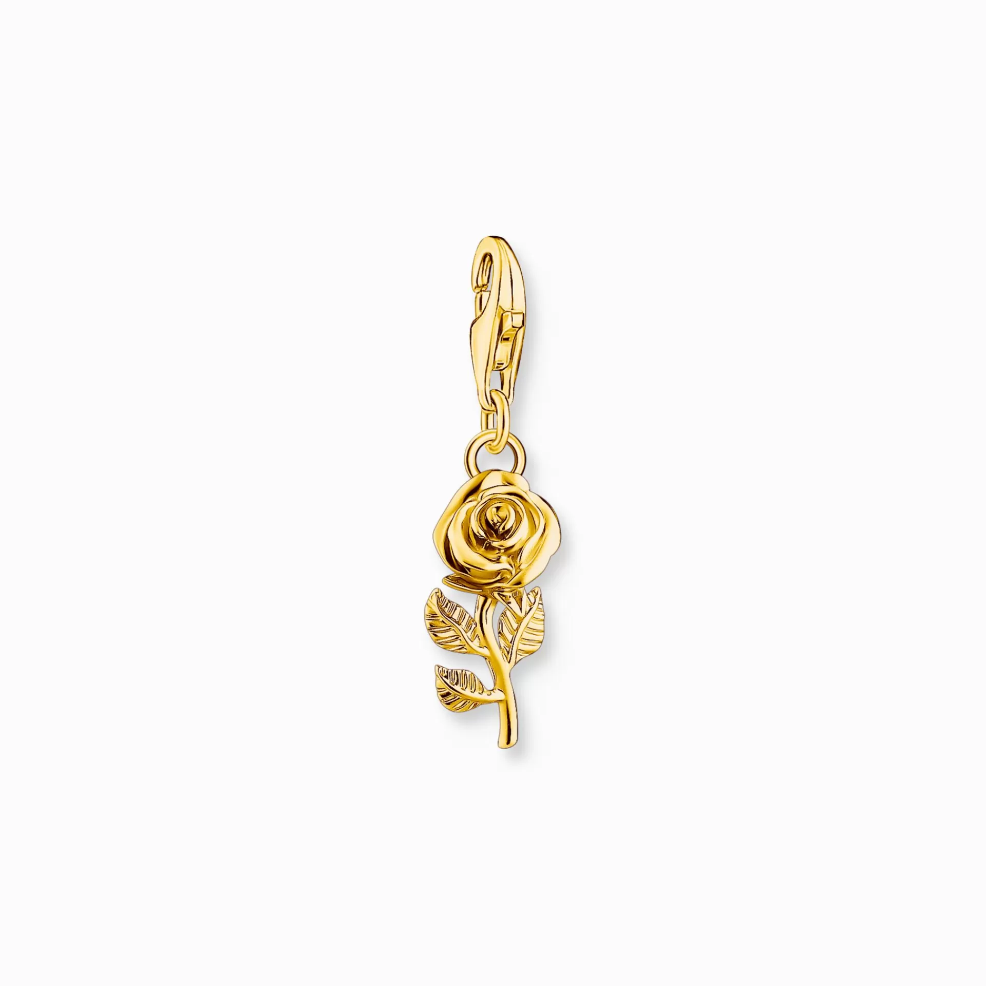 THOMAS SABO Charms | Charms<CHARM-H&AUML;NGSMYCKE ROS, F&OUML;RGYLLT gult guldfargad