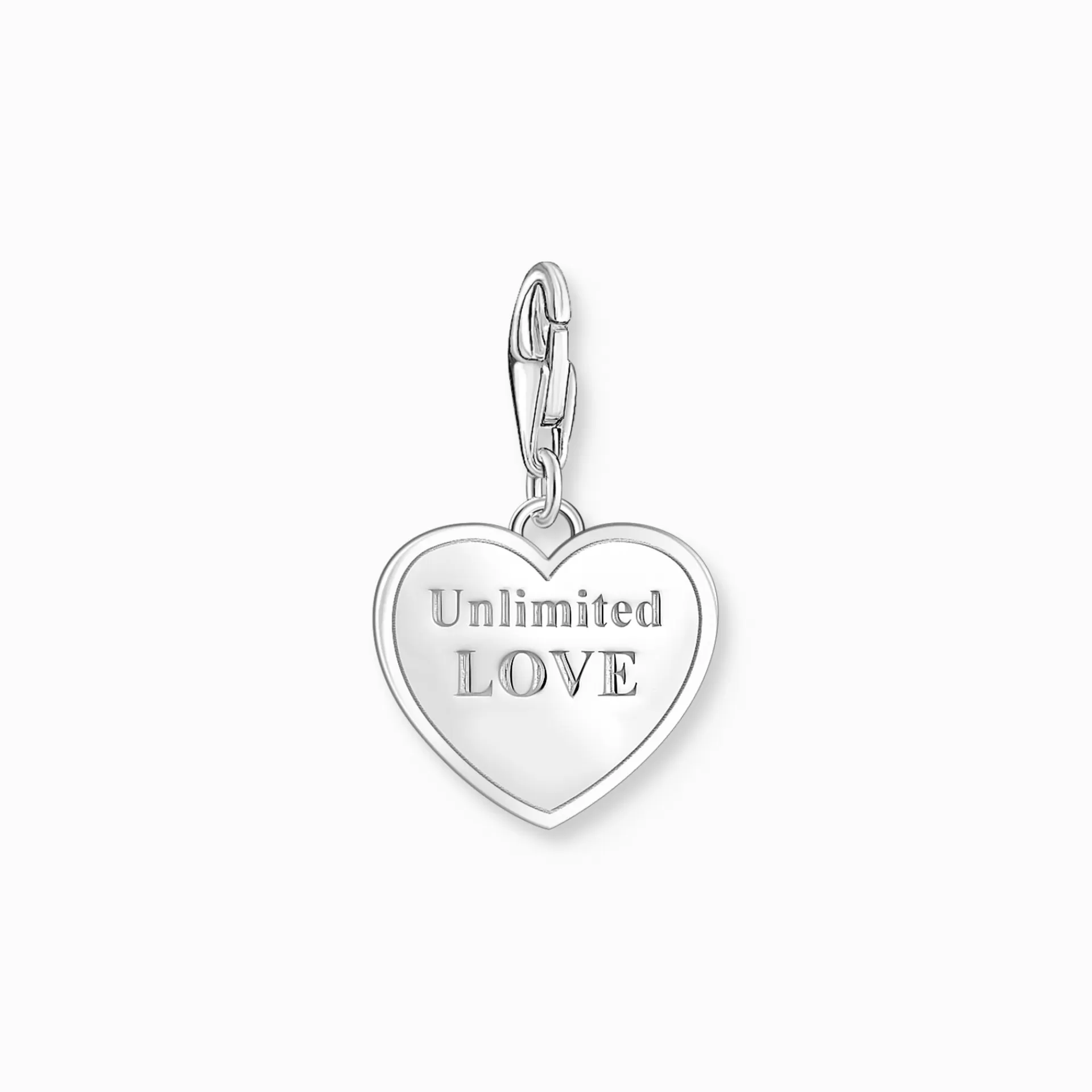 THOMAS SABO Charms | Charms<CHARM-H&AUML;NGSMYCKE ROSA HJ&AUML;RTA MED BEST MOM SILVER silverfargad, rosa