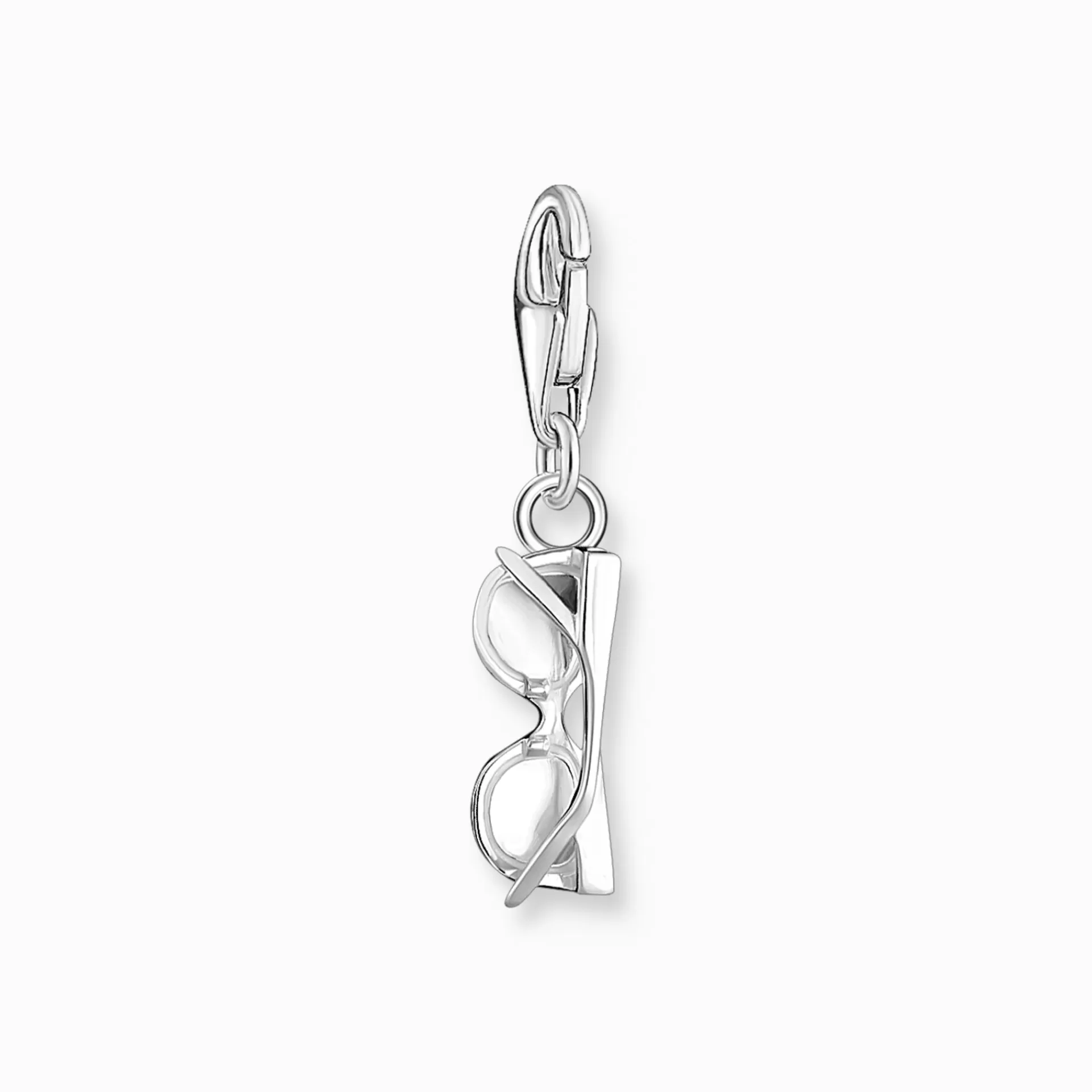 THOMAS SABO Charms | Charms<CHARM-H&AUML;NGSMYCKE ROSA SOLGLAS&OUML;GON MED VITA STENAR SILVER silverfargad, rosa, vit