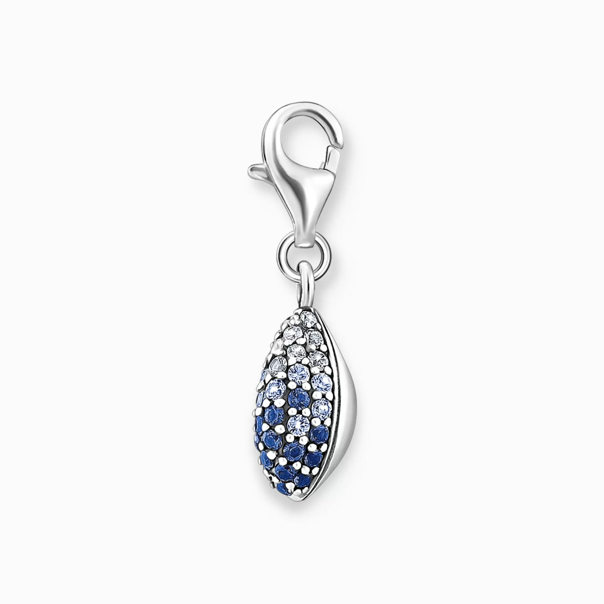 THOMAS SABO Charms | Charms<CHARM-H&AUML;NGSMYCKE SKAL MED BL&ARING; STENAR SILVER silverfargad, vit, blå, ljusblå