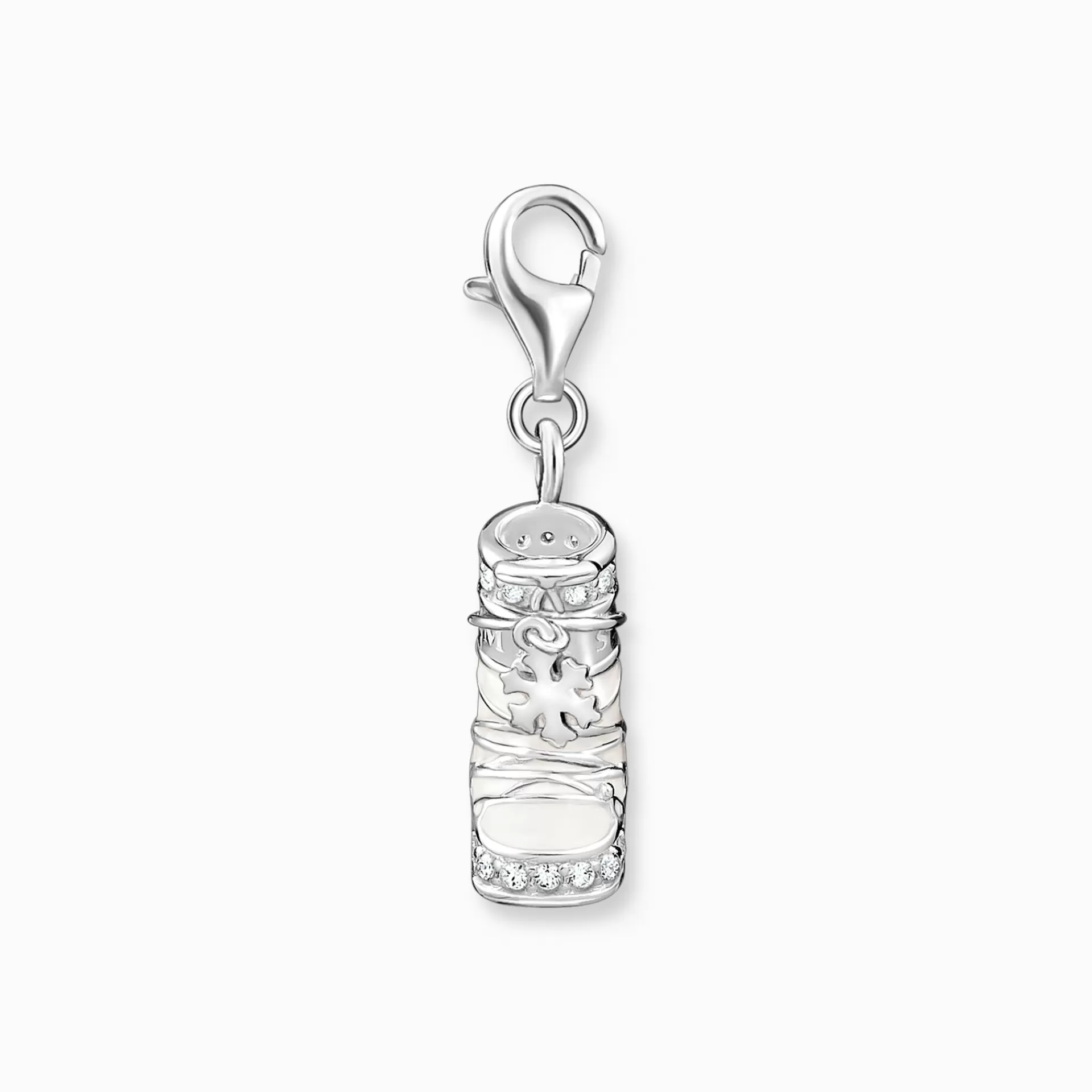 THOMAS SABO Charms | Charms<CHARM-H&AUML;NGSMYCKE SN&OUML;SKOR SILVER flerfargade toner, silverfargad, vit