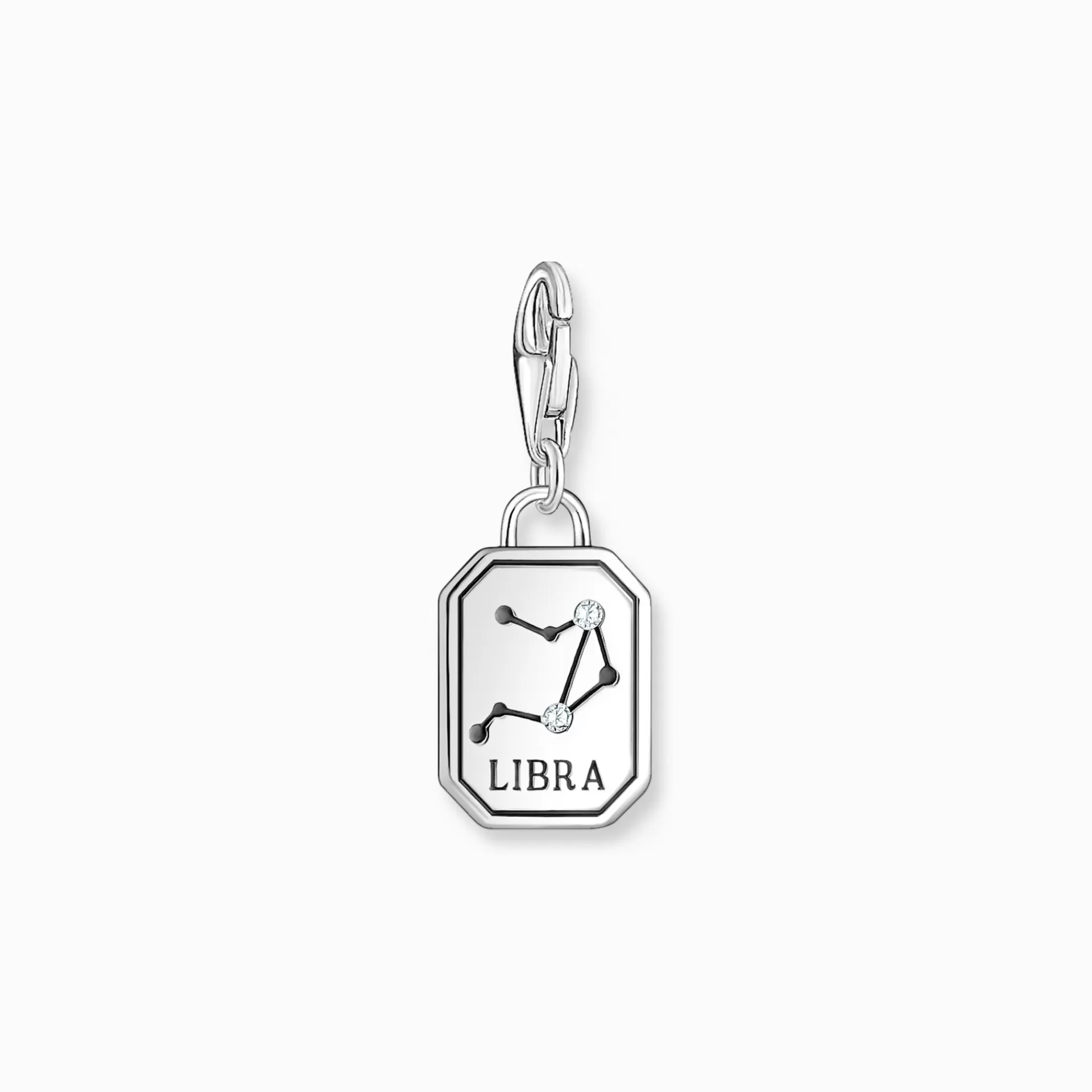 THOMAS SABO Charms | Charms<CHARM-H&AUML;NGSMYCKE STJ&AUML;RNTECKNET V&ARING;GEN MED STENAR, SILVER silverfargad, vit