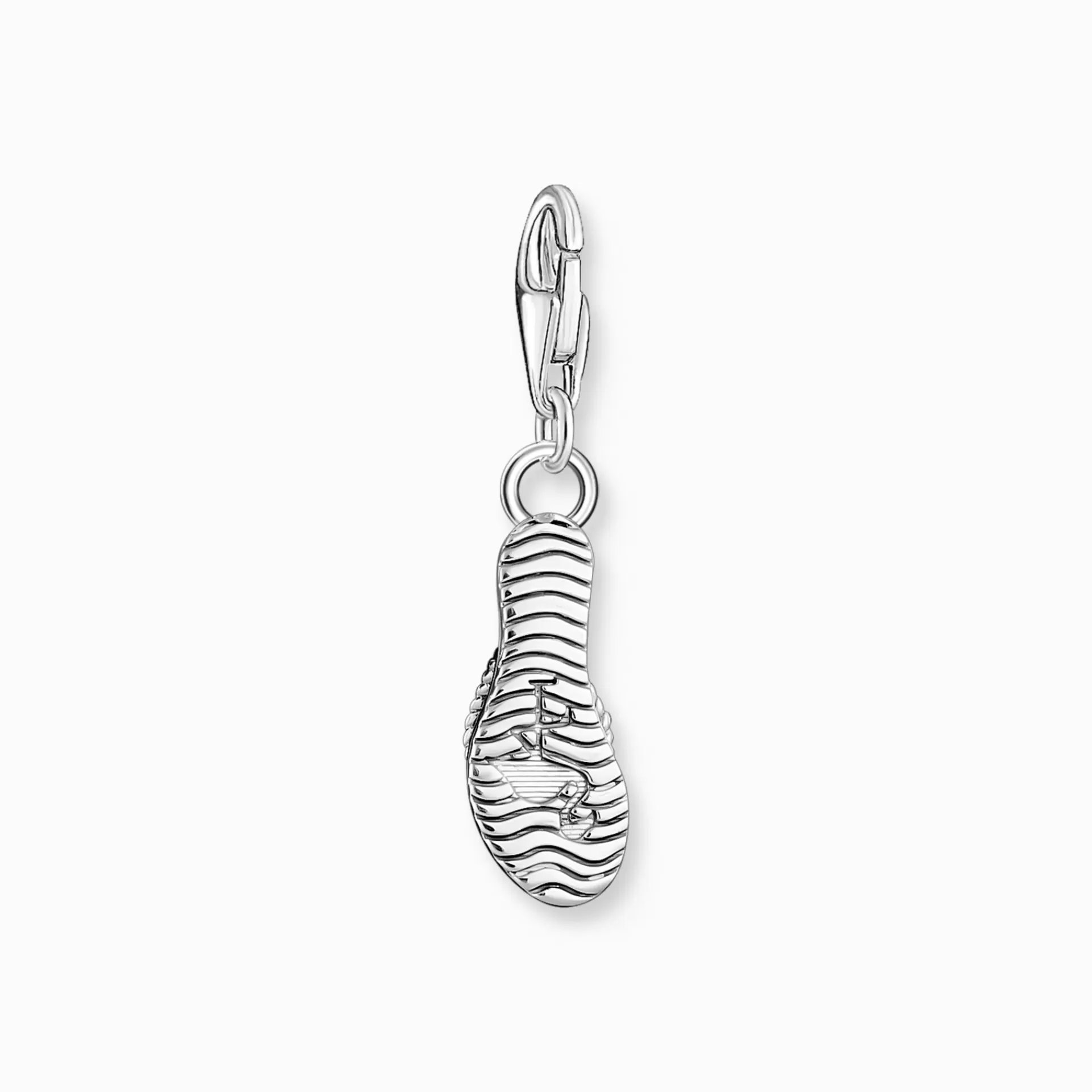 THOMAS SABO Charms | Charms<CHARM-H&AUML;NGSMYCKE TURKOS FLIP-FLOP MED F&AUML;RGGLADA STENAR SILVER silverfargad, grön, röd, turkos, vit