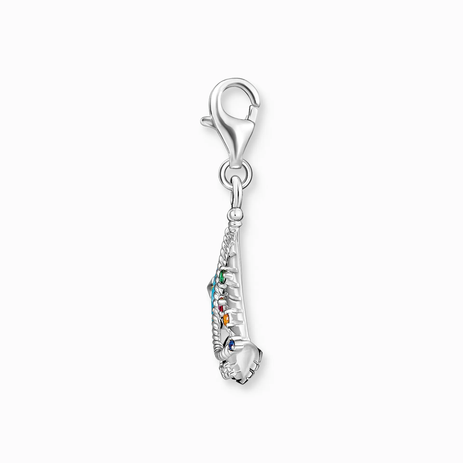 THOMAS SABO Charms | Charms<CHARM-H&AUML;NGSMYCKE TURKOSA SEGELB&ARING;T SILVER silverfargad, orange, röd, grön, blå, vit