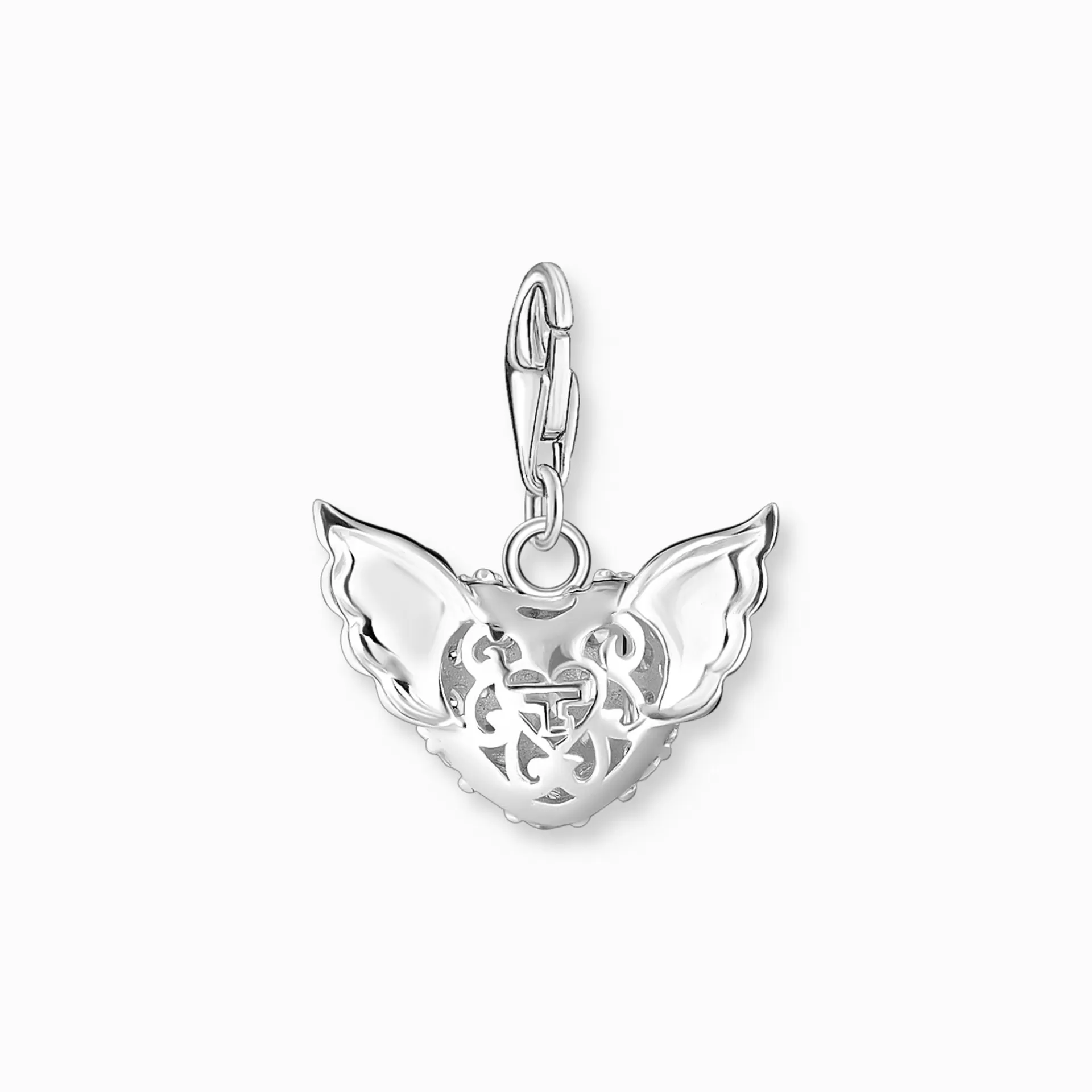 THOMAS SABO Charms | Charms<CHARM-H&AUML;NGSMYCKE VINGHJ&AUML;RTA VITA STENAR SILVER silverfargad, vit