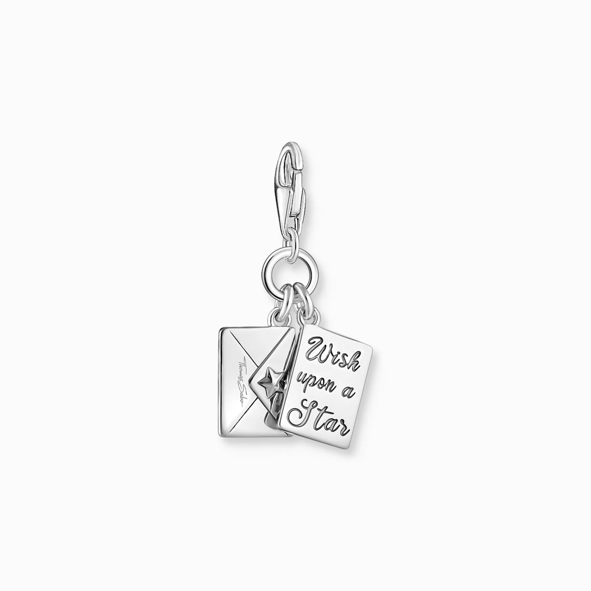 THOMAS SABO Charms | Charms<CHARM-H&AUML;NGSMYCKEI FORM AV ETT BREV MED KUVERT, SILVER silverfargad, orange, violett, rosa, blå