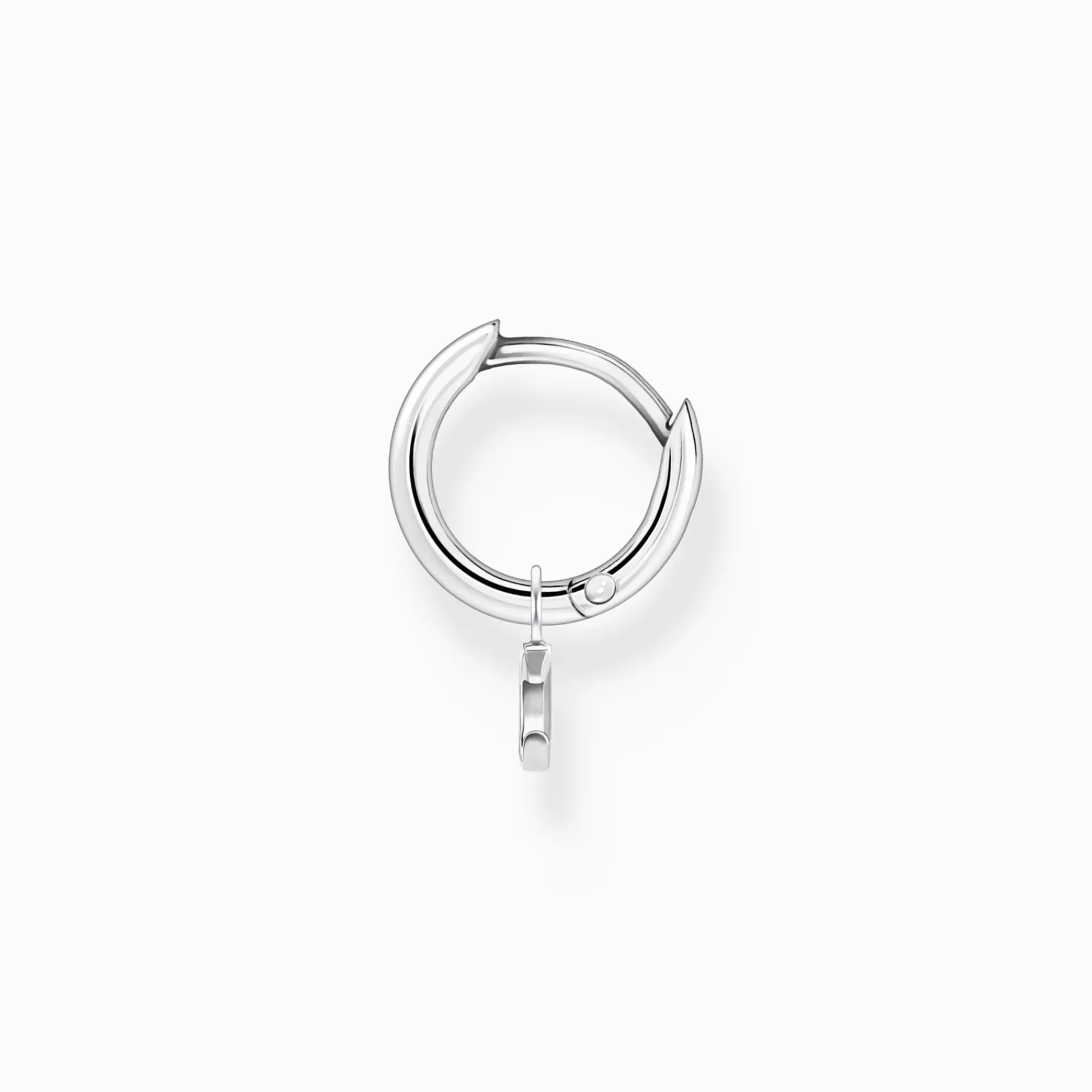 THOMAS SABO Creoler | Återvunnet 925 silver<CREOL&OUML;RH&AUML;NGE INDIVIDUELLT MED M&ARING;NEN H&AUML;NGE SILVER silverfargad, vit