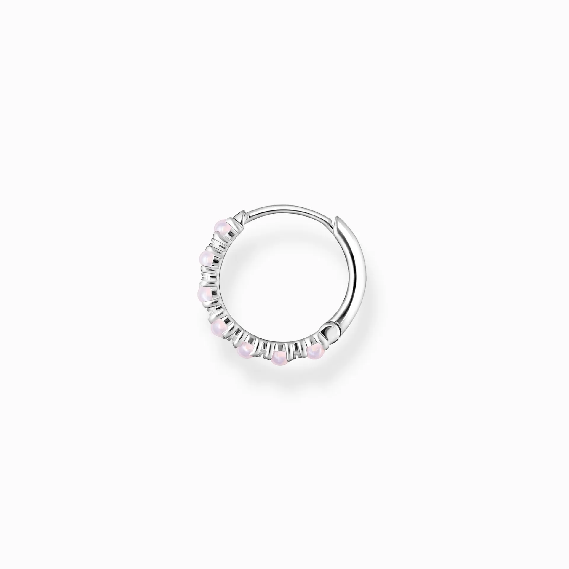 THOMAS SABO Creoler | Återvunnet 925 silver<CREOL&OUML;RH&AUML;NGE INDIVIDUELLT ROSA STENAR silverfargad, vit, rosa, violett