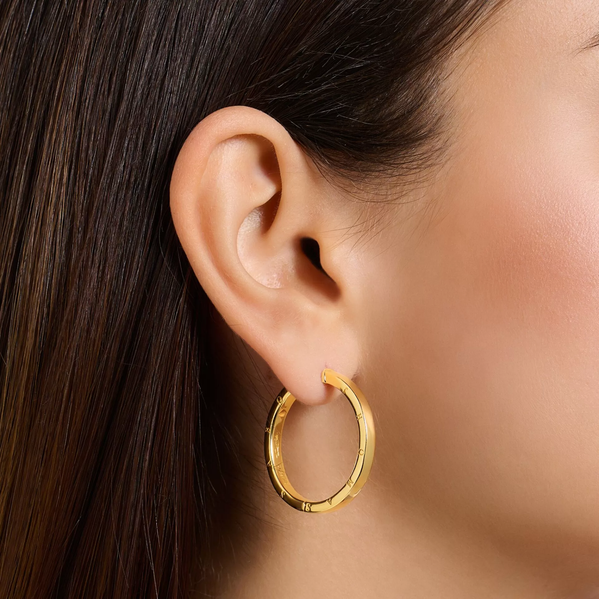 THOMAS SABO Creoler | Upp till SEK 3.000<CREOL&OUML;RH&AUML;NGEN STORA GULD gult guldfargad