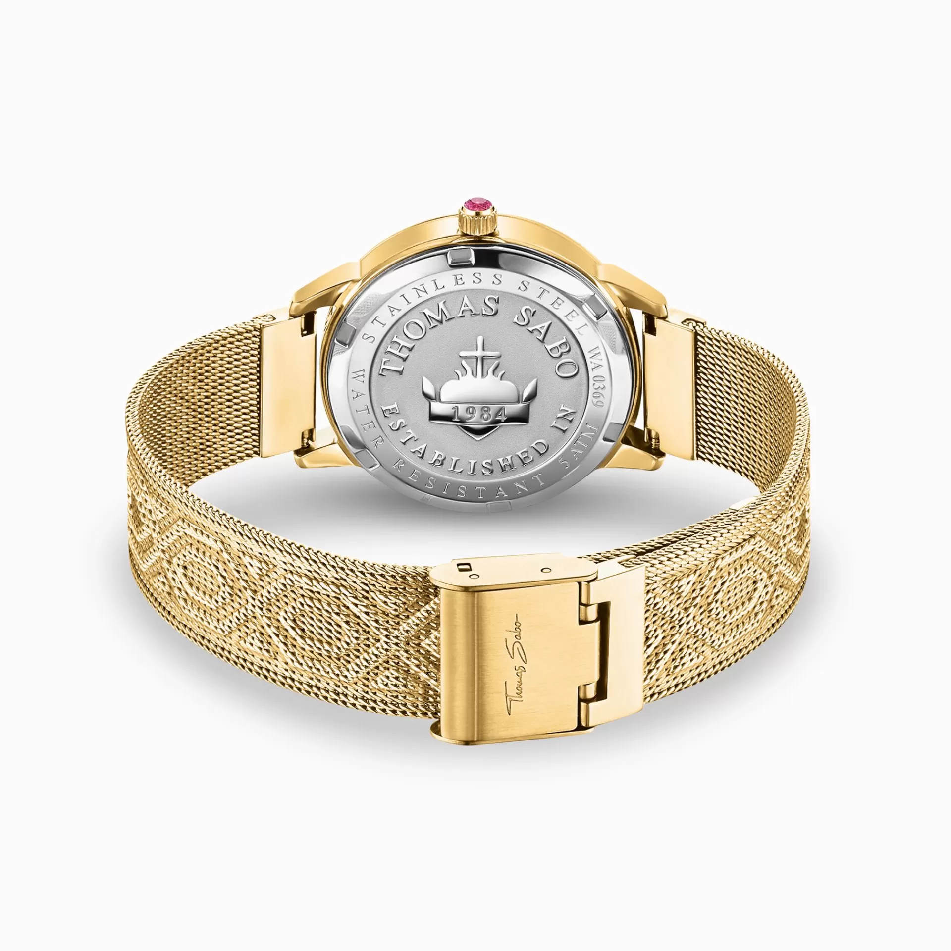 THOMAS SABO Klockor | Klockor för damer<DAMKLOCKA KALEIDOSCOPE SL&AUML;NDA GULD GR&OUML;NZ gult guldfargad, flerfargade toner, grön