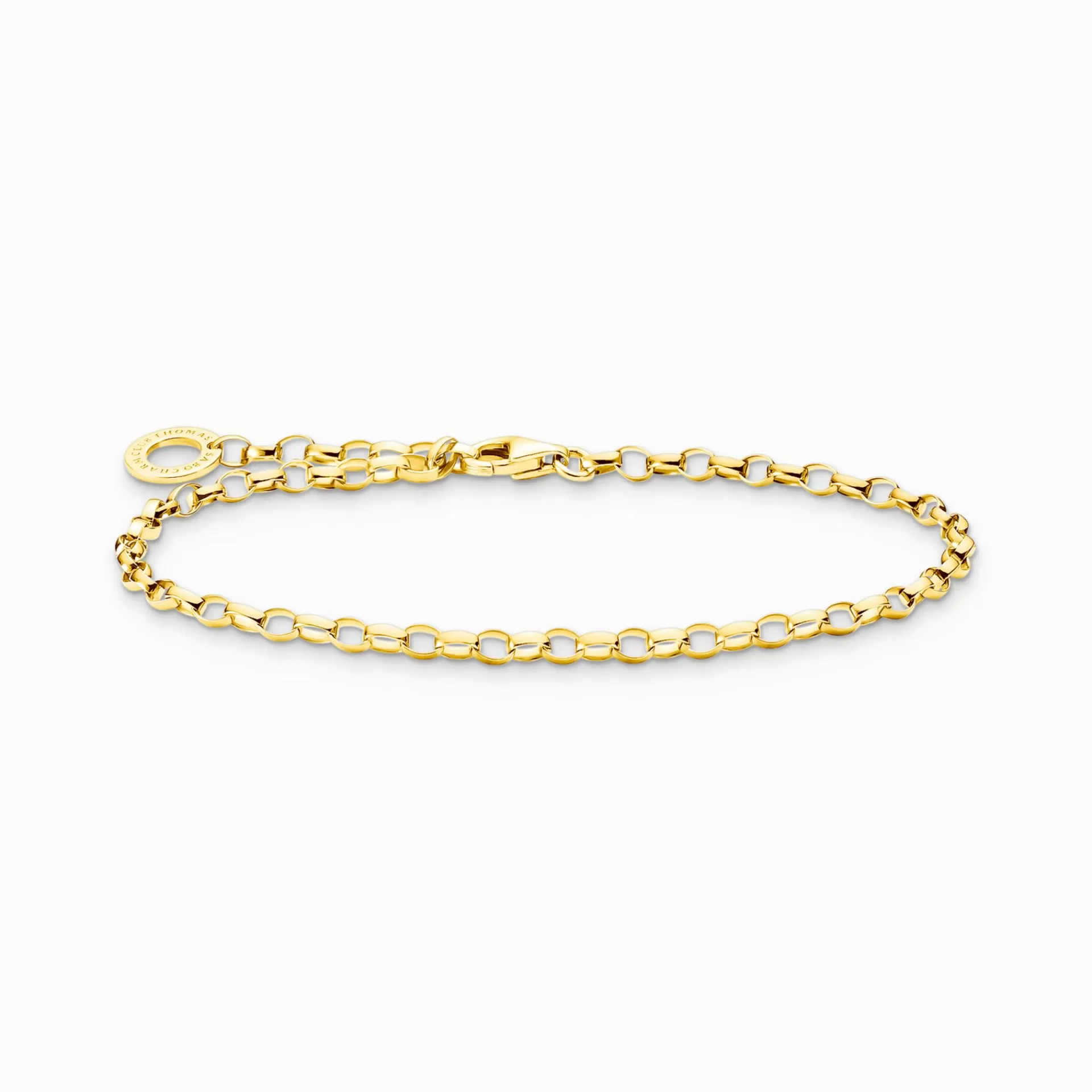 THOMAS SABO Charm Armband | Charm Armband<F&OUML;RGYLLT CHARMISTA COLLECTORS SET HONUNGSBI gult guldfargad, svart, vit