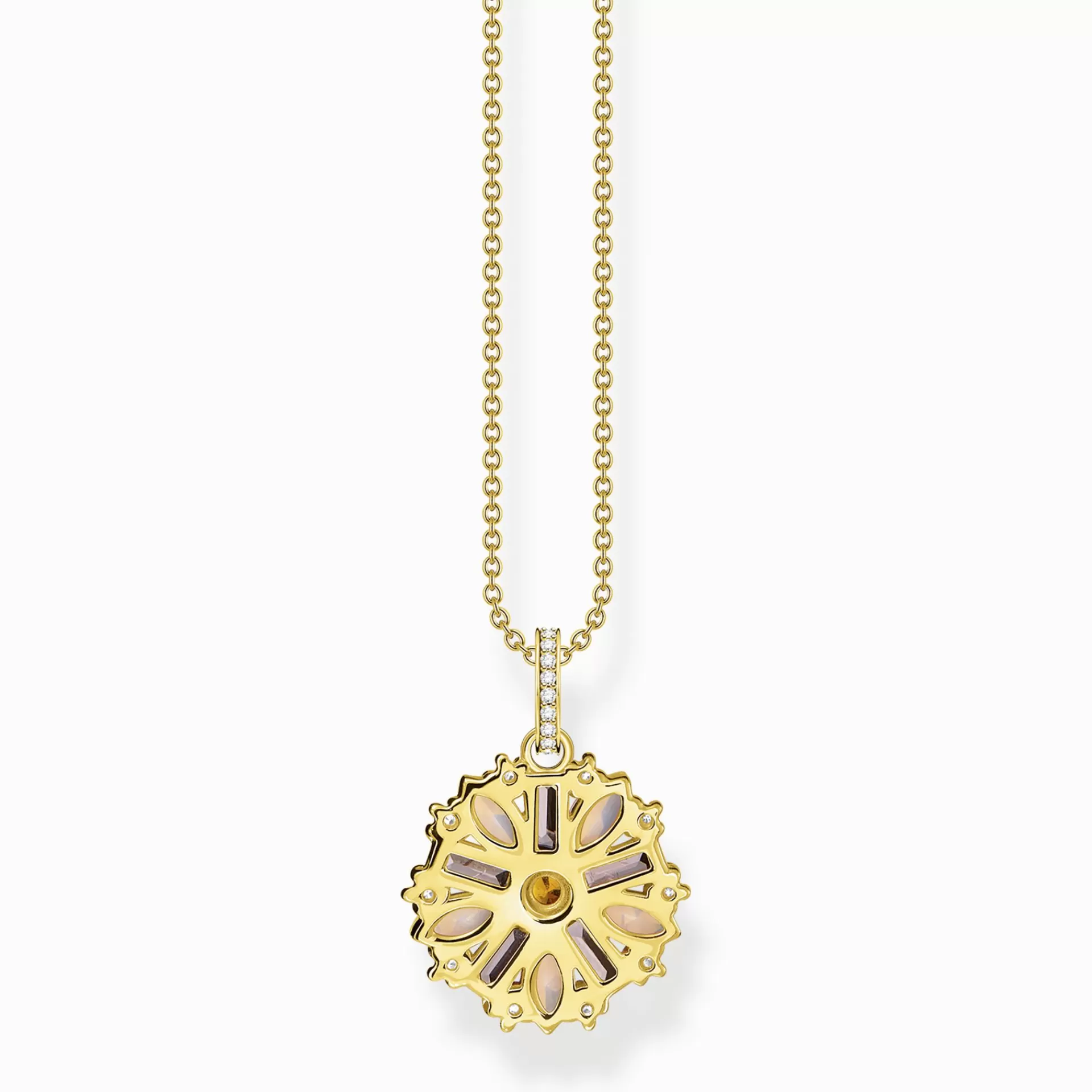 THOMAS SABO Halsband | Upp till SEK 3.000<HALSBAND BLOMMA GULD gult guldfargad, vit, orange, violett, rosa