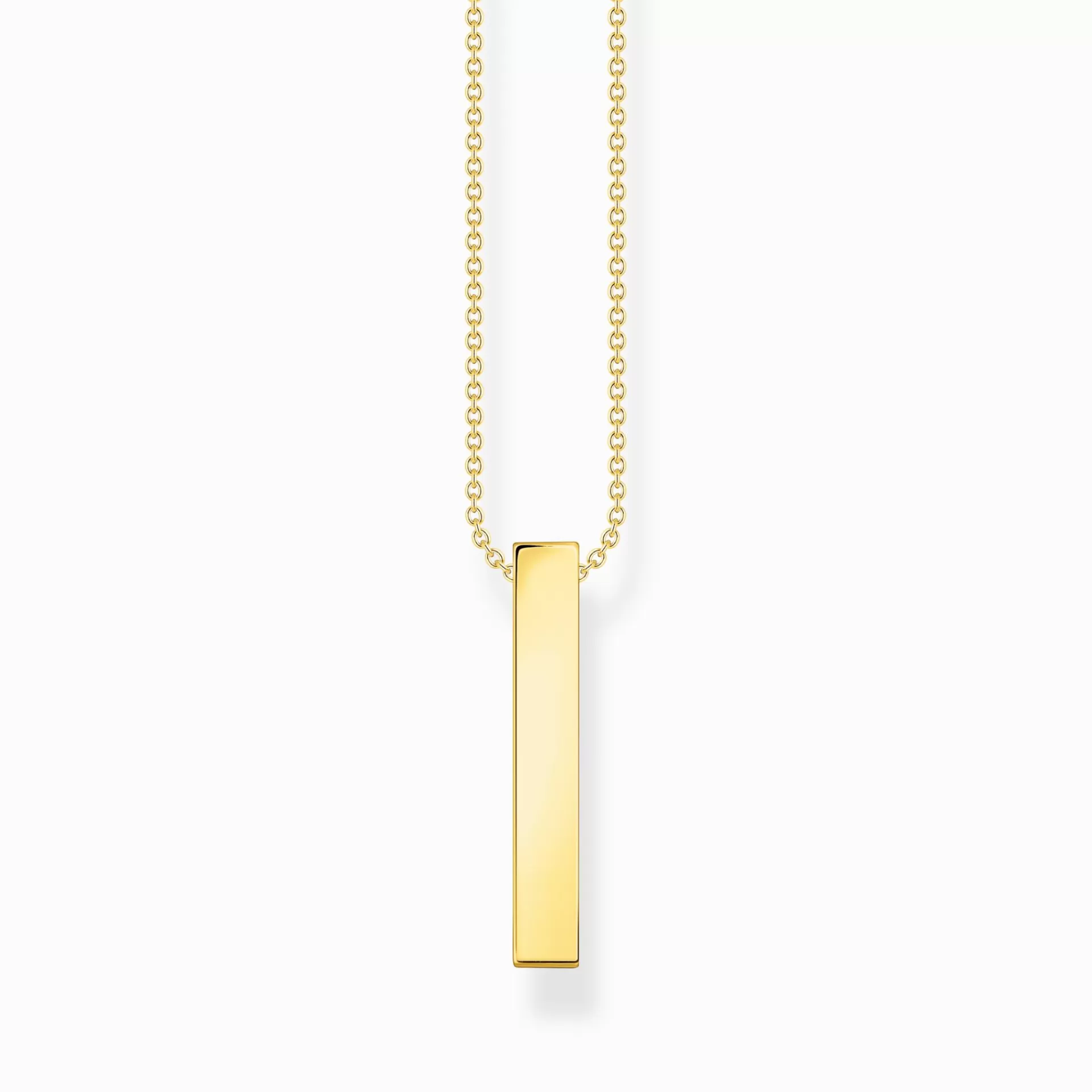 THOMAS SABO Halsband | Gravyr till henne<HALSBAND MED F&AUML;RGGLAD STENAR GULDPL&AUML;TERAD gult guldfargad, grön, blå, violett, rosa, guld, orange