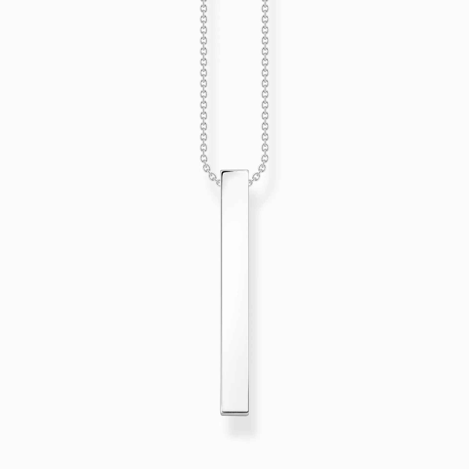 THOMAS SABO Halsband | Återvunnet 925 silver<HALSBAND VITA STENAR SILVER silverfargad, vit