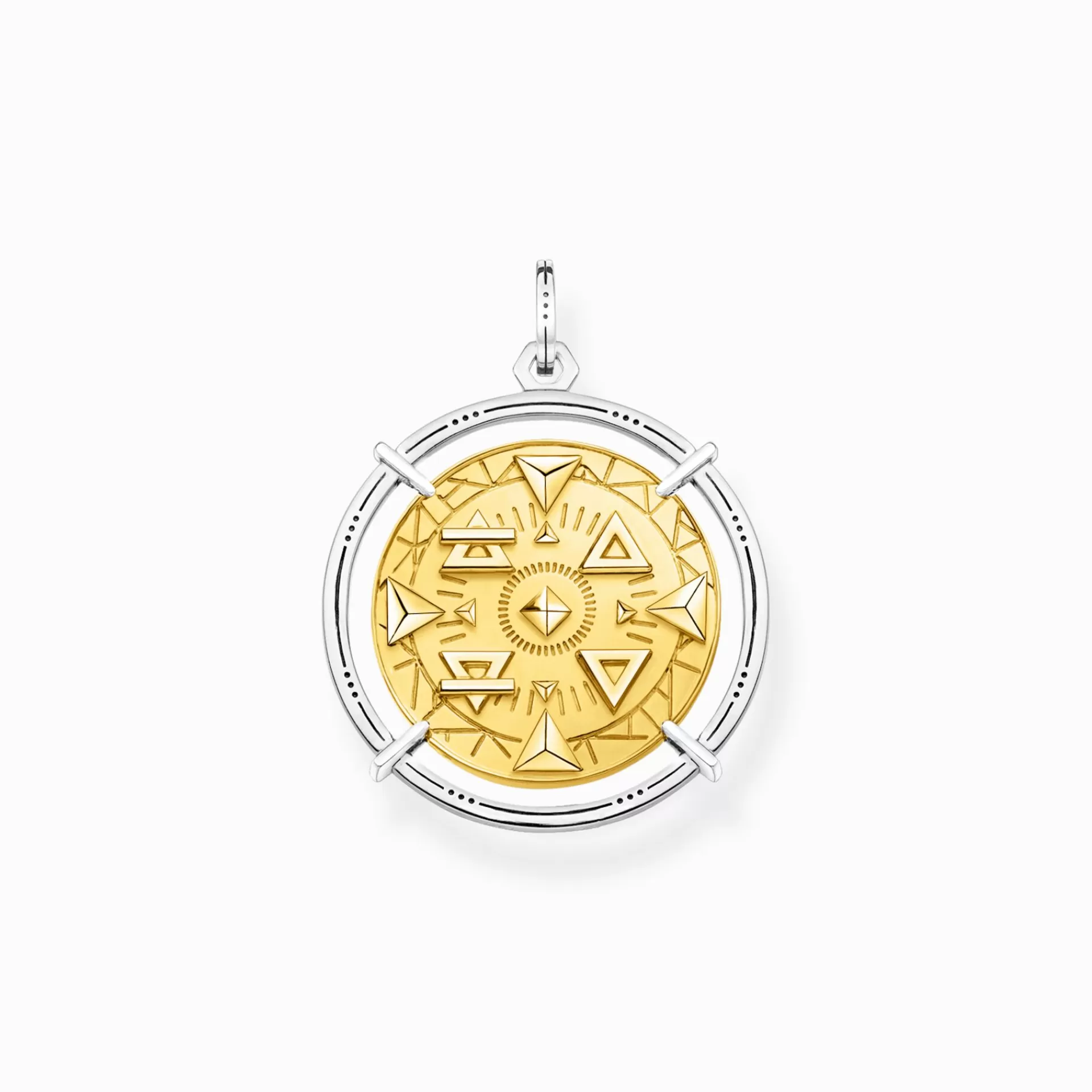 THOMAS SABO Hängsmycken | Hängen<H&AUML;NGSMYCKE AMULETT ELEMENTS OF NATURE GULD silverfargad, gult guldfargad, svart