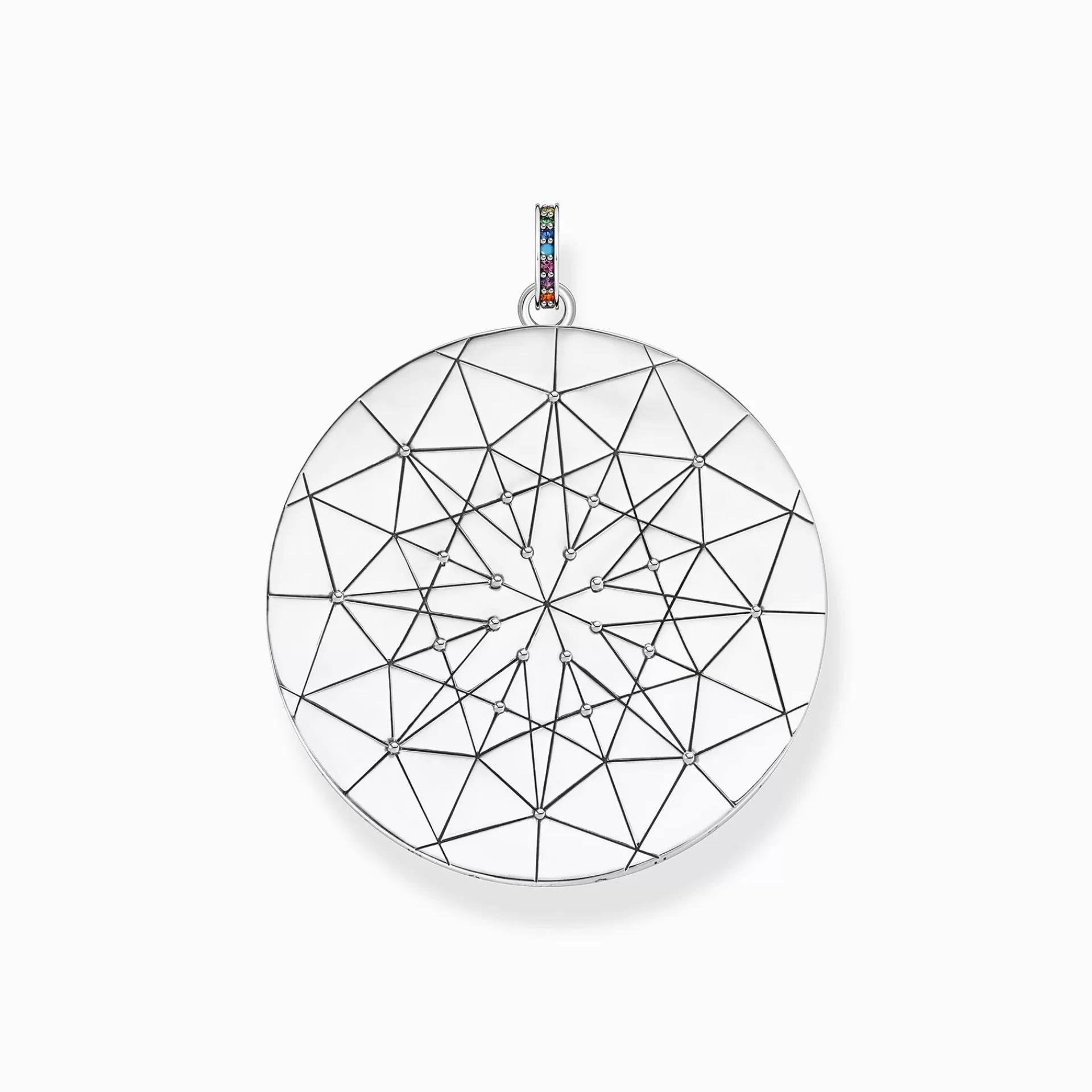 THOMAS SABO Hängsmycken<H&AUML;NGSMYCKE AMULETT MAGISKA LYCKOSYMBOLER silverfargad, röd, grön, turkos, flerfargade toner, vit, guld, orange, blå, svart, violett