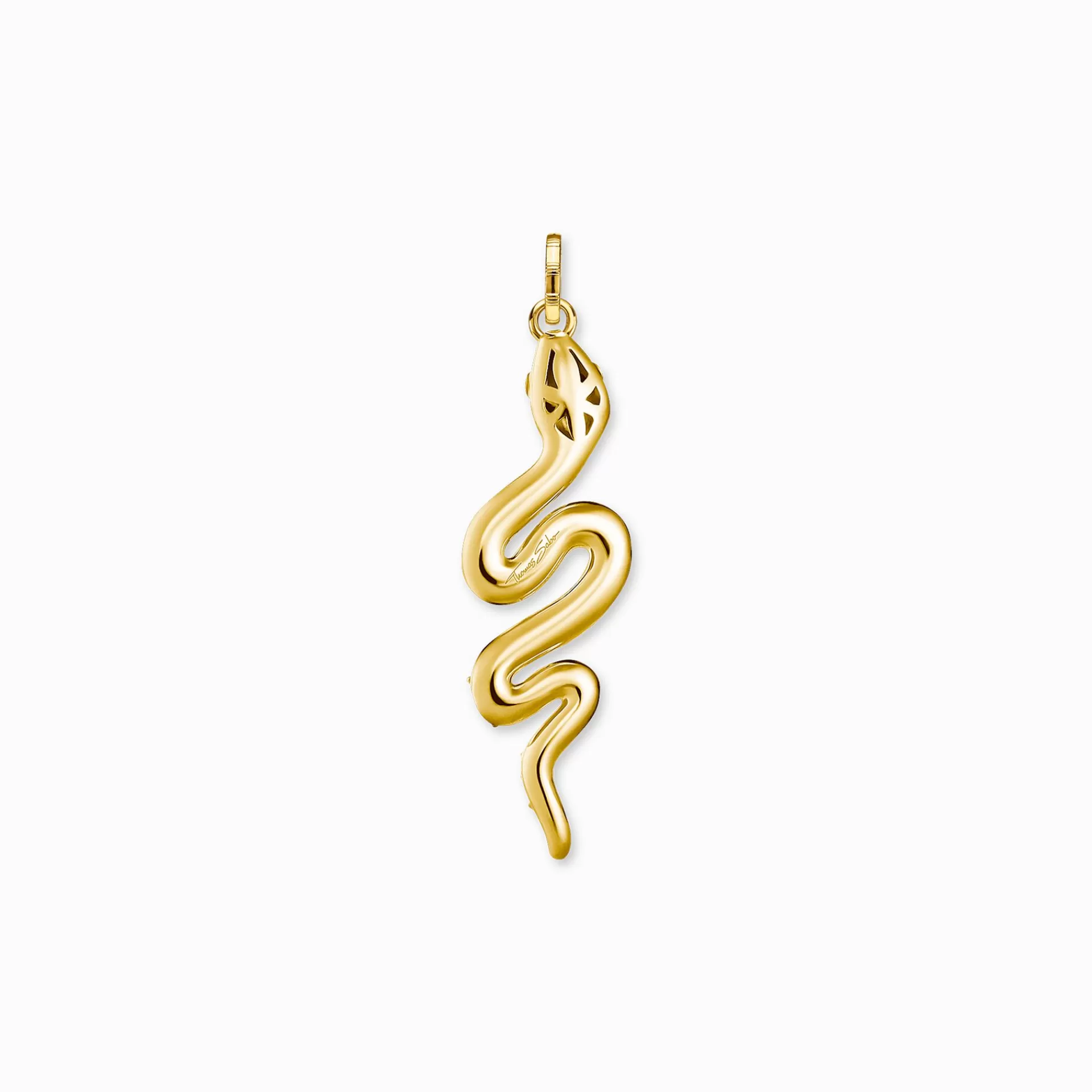 THOMAS SABO Hängsmycken | Återvunnet 925 silver<H&AUML;NGSMYCKE F&AUML;RGGRANN ORM GULD blå, svart, gult guldfargad, grön, orange, violett, vit