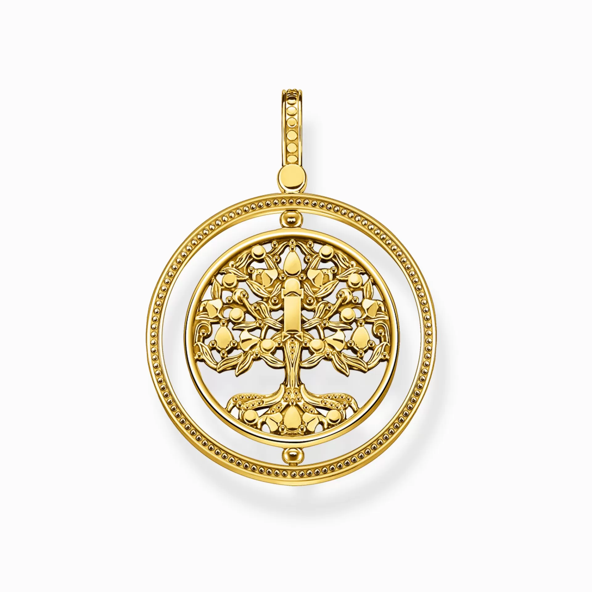THOMAS SABO Hängsmycken | Livets träd<H&AUML;NGSMYCKE K&AUML;RLEKENS TR&AUML;D GULD STENAR I F&AUML;RG gult guldfargad, rosa, orange, röd, grön, violett, vit, blå