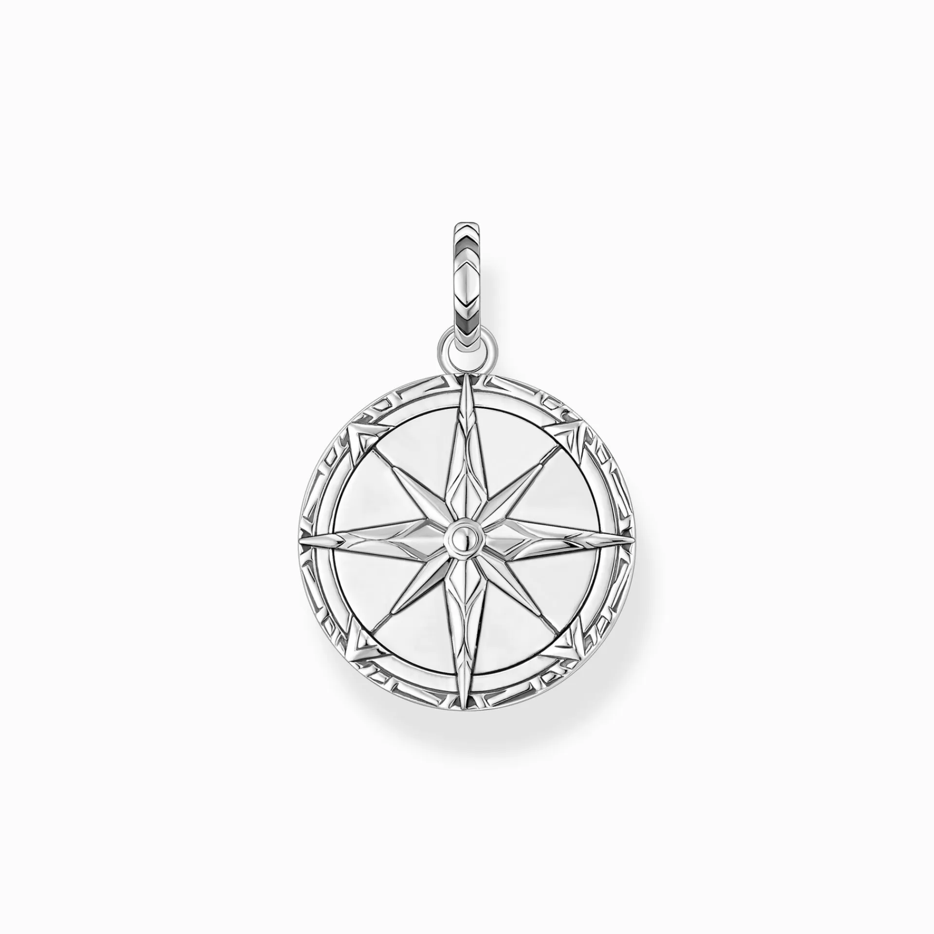 THOMAS SABO Hängsmycken | Återvunnet 925 silver<H&AUML;NGSMYCKE KOMPASS TURKOS silverfargad, turkos