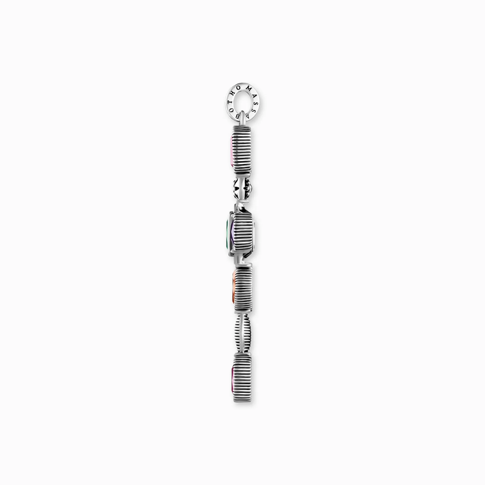 THOMAS SABO Halsband | Hängsmycken<H&AUML;NGSMYCKE KORS STENAR I F&AUML;RG turkos, silverfargad, grön, orange, violett