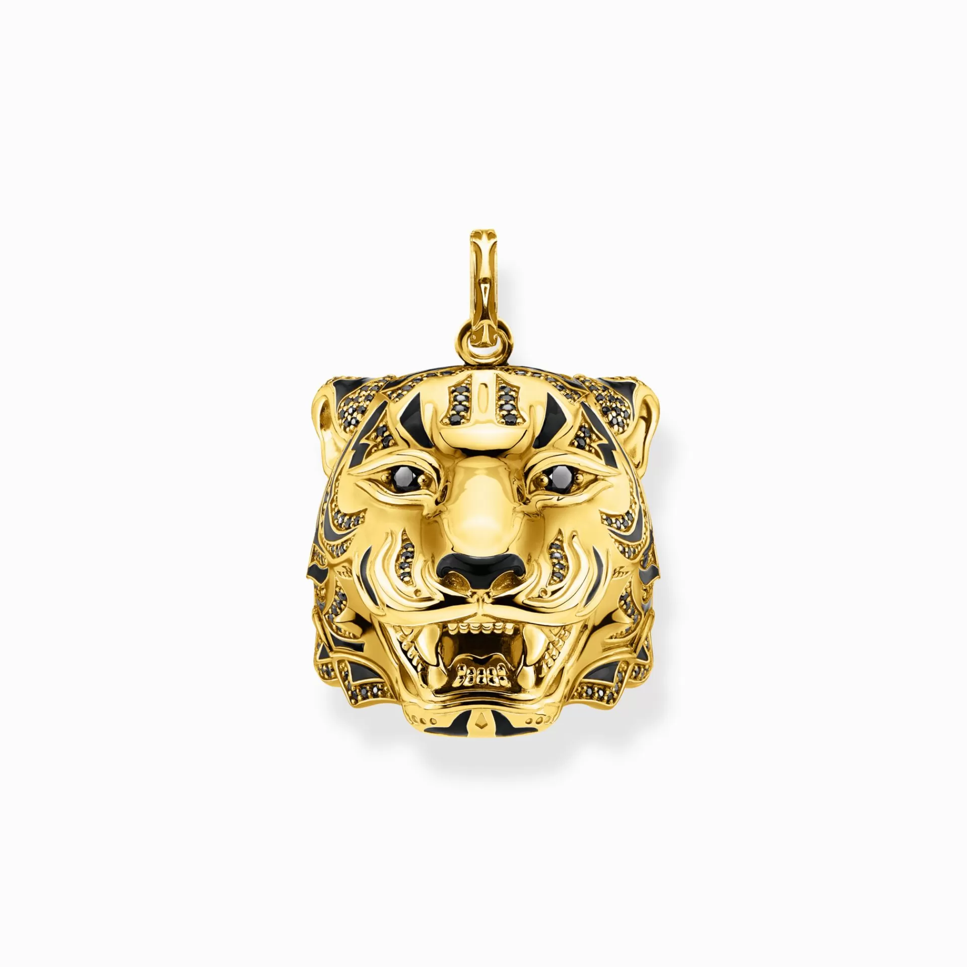 THOMAS SABO Hängsmycken | Återvunnet 925 silver<H&AUML;NGSMYCKE TIGER GULD svart, gult guldfargad