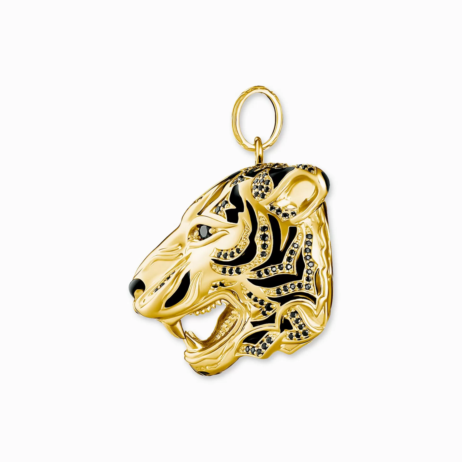 THOMAS SABO Hängsmycken | Återvunnet 925 silver<H&AUML;NGSMYCKE TIGER GULD svart, gult guldfargad