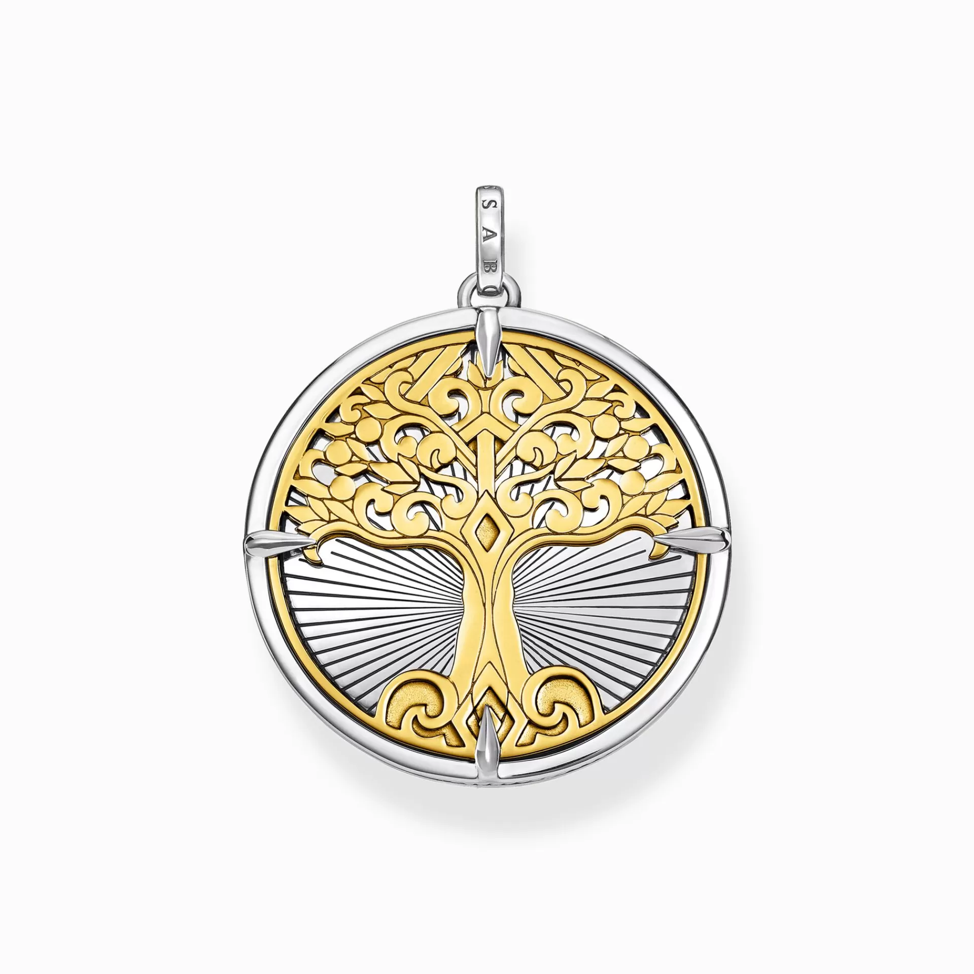 THOMAS SABO Hängsmycken | Återvunnet 925 silver<H&AUML;NGSMYCKE TREE OF LOVE GULD silverfargad, gult guldfargad