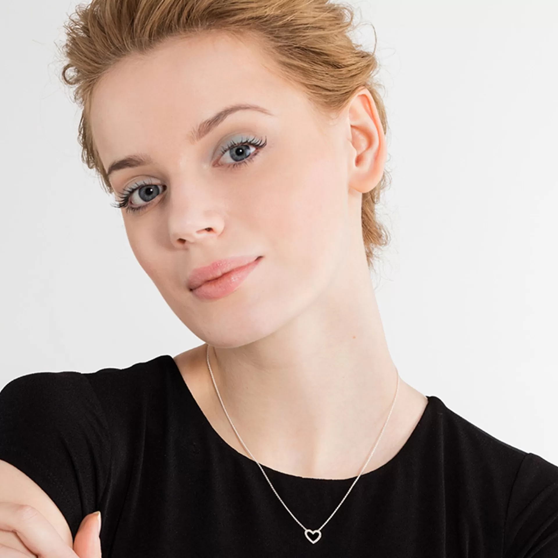 THOMAS SABO Halsband | Återvunnet 925 silver<KEDJA silverfargad, vit