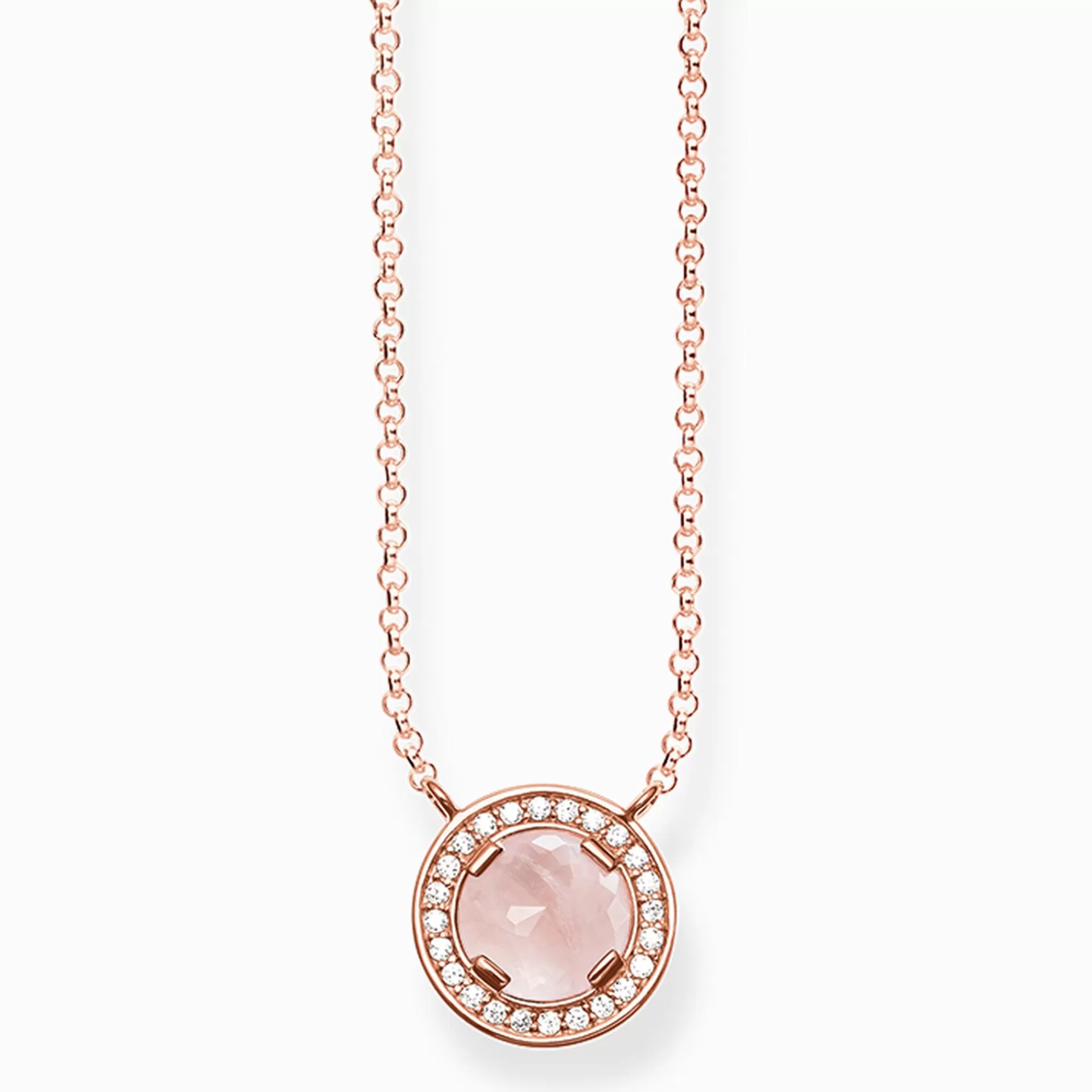 THOMAS SABO Halsband | Gåvor till henne<KEDJA LIGHT OF LUNA ROSA rosa, roséguldfargad