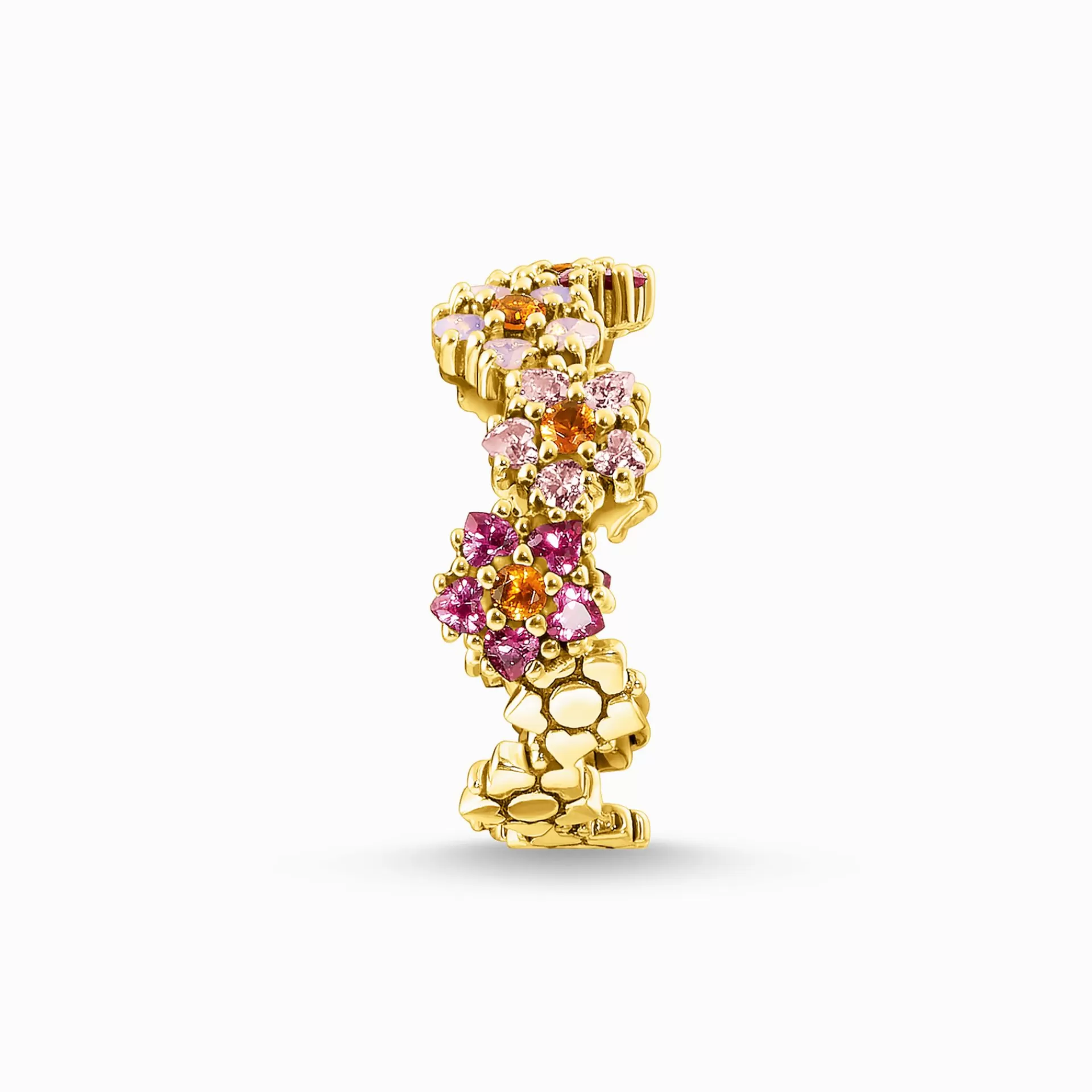 THOMAS SABO Ringar | Upp till SEK 3.000<RING BLOMMOR STENAR I F&AUML;RG GULD gult guldfargad, rosa, orange, röd