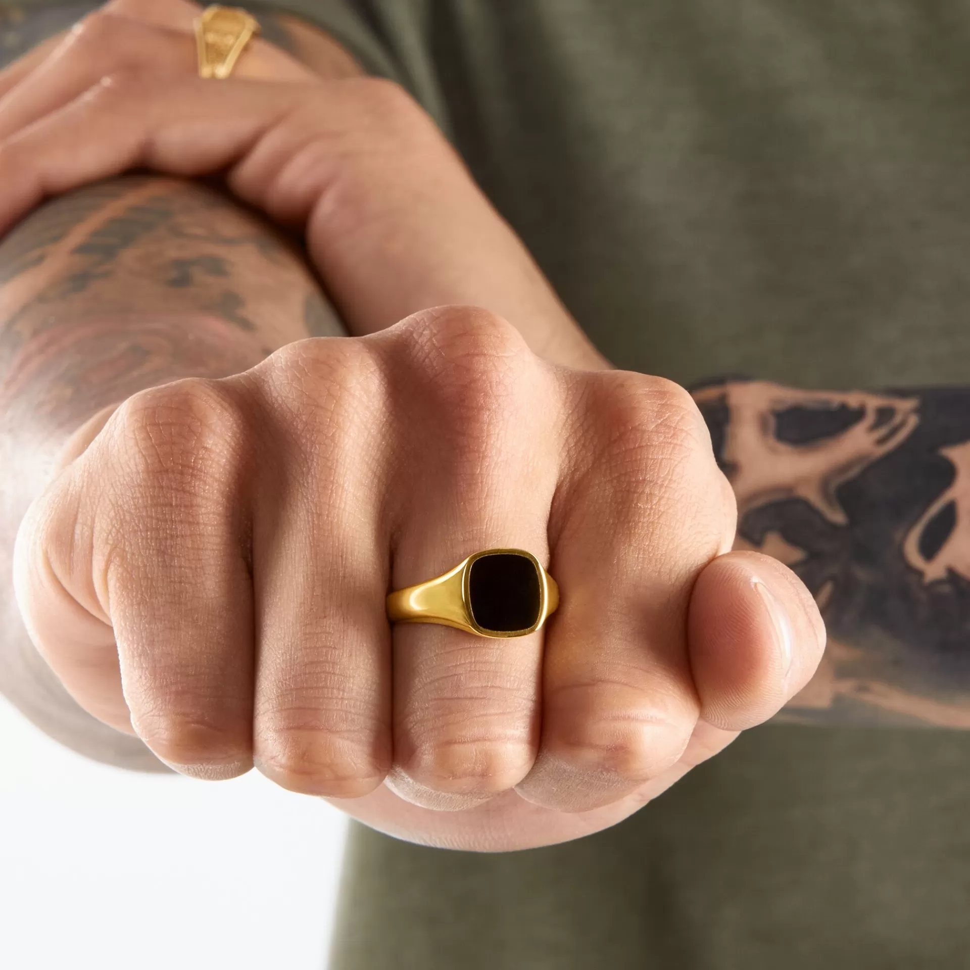 THOMAS SABO Ringar | Ringar<RING CLASSIC SVART-GULD gult guldfargad, svart