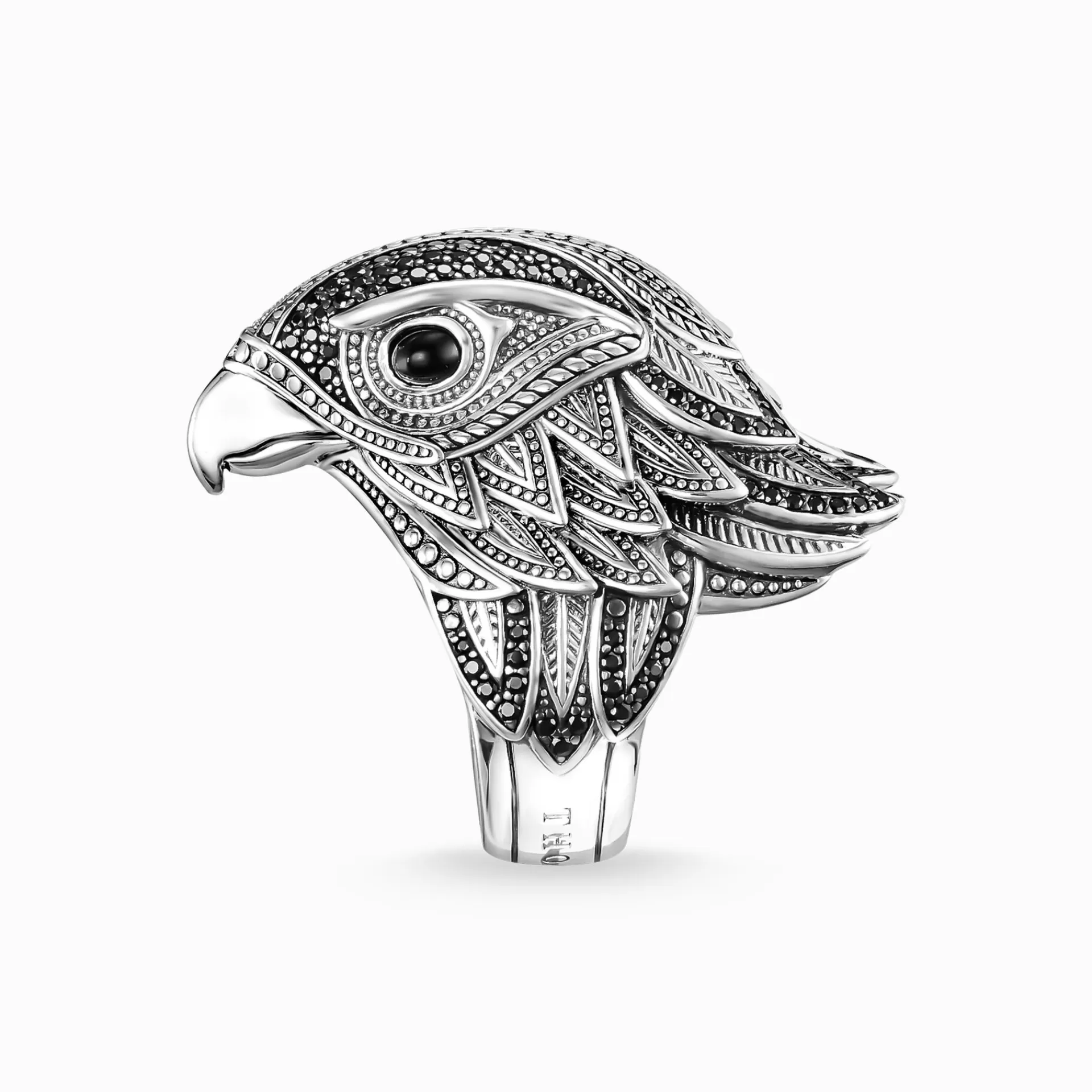 THOMAS SABO Ringar | Återvunnet 925 silver<RING FALK svart, silverfargad