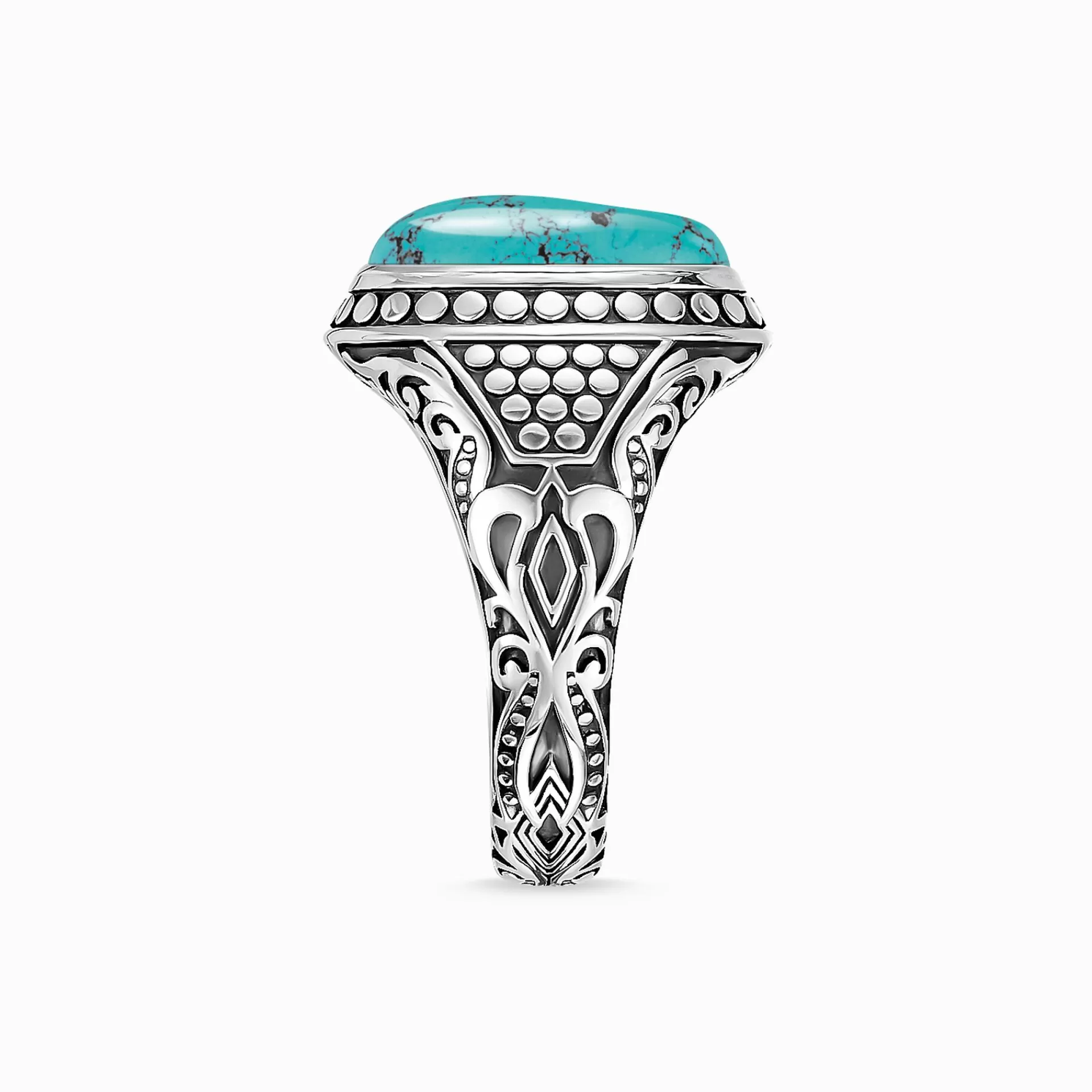 THOMAS SABO Ringar | Återvunnet 925 silver<RING TURKOS silverfargad, turkos