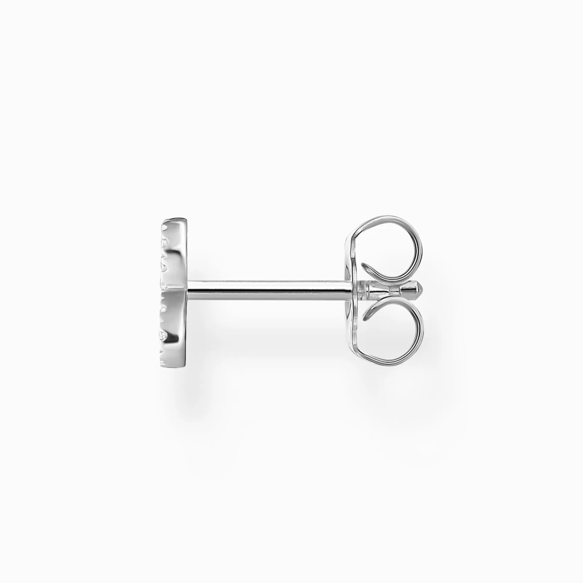 THOMAS SABO Stiftörhängen | Återvunnet 925 silver<STIFT&OUML;RH&AUML;NGEN INDIVIDUELLT INFINITY MED VITA STENAR SILVER silverfargad, vit
