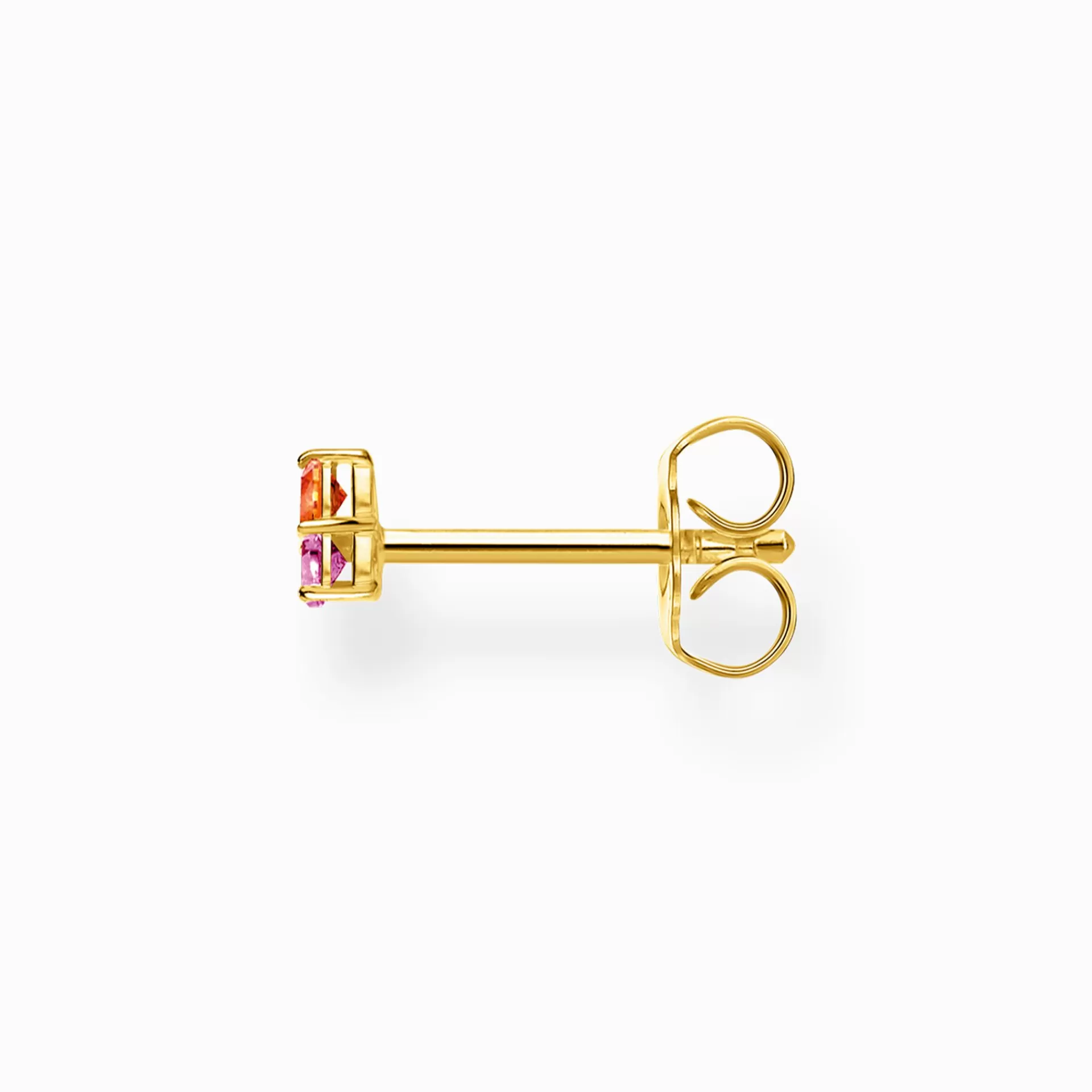 THOMAS SABO Stiftörhängen | 18K plätering<STIFT&OUML;RH&AUML;NGEN INDIVIDUELLT STENAR I F&AUML;RG GULD blå, gult guldfargad, orange, röd